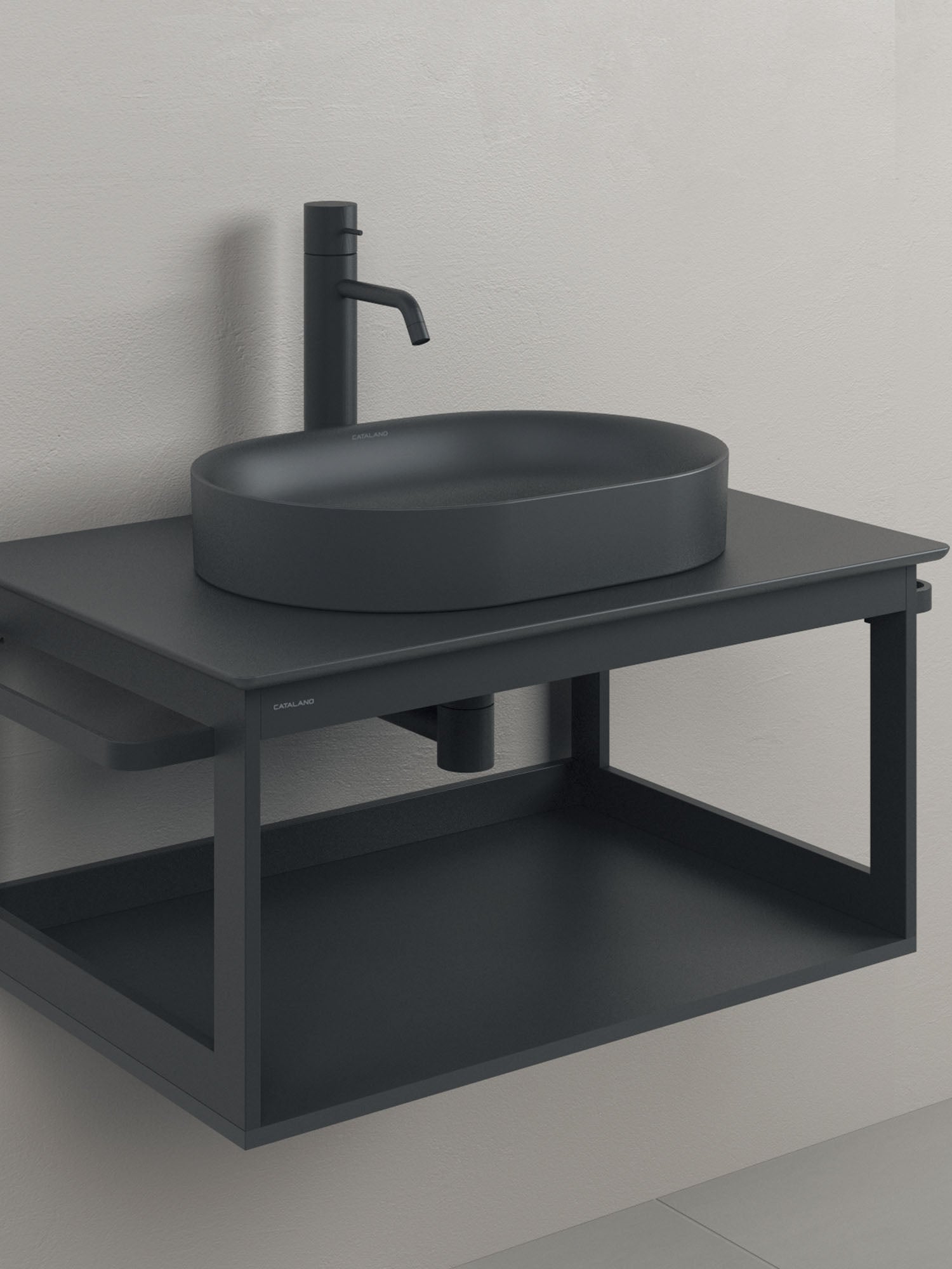 Horizon Countertop Basin #50AHZ (Avail. in Satin Black, Satin Cement)