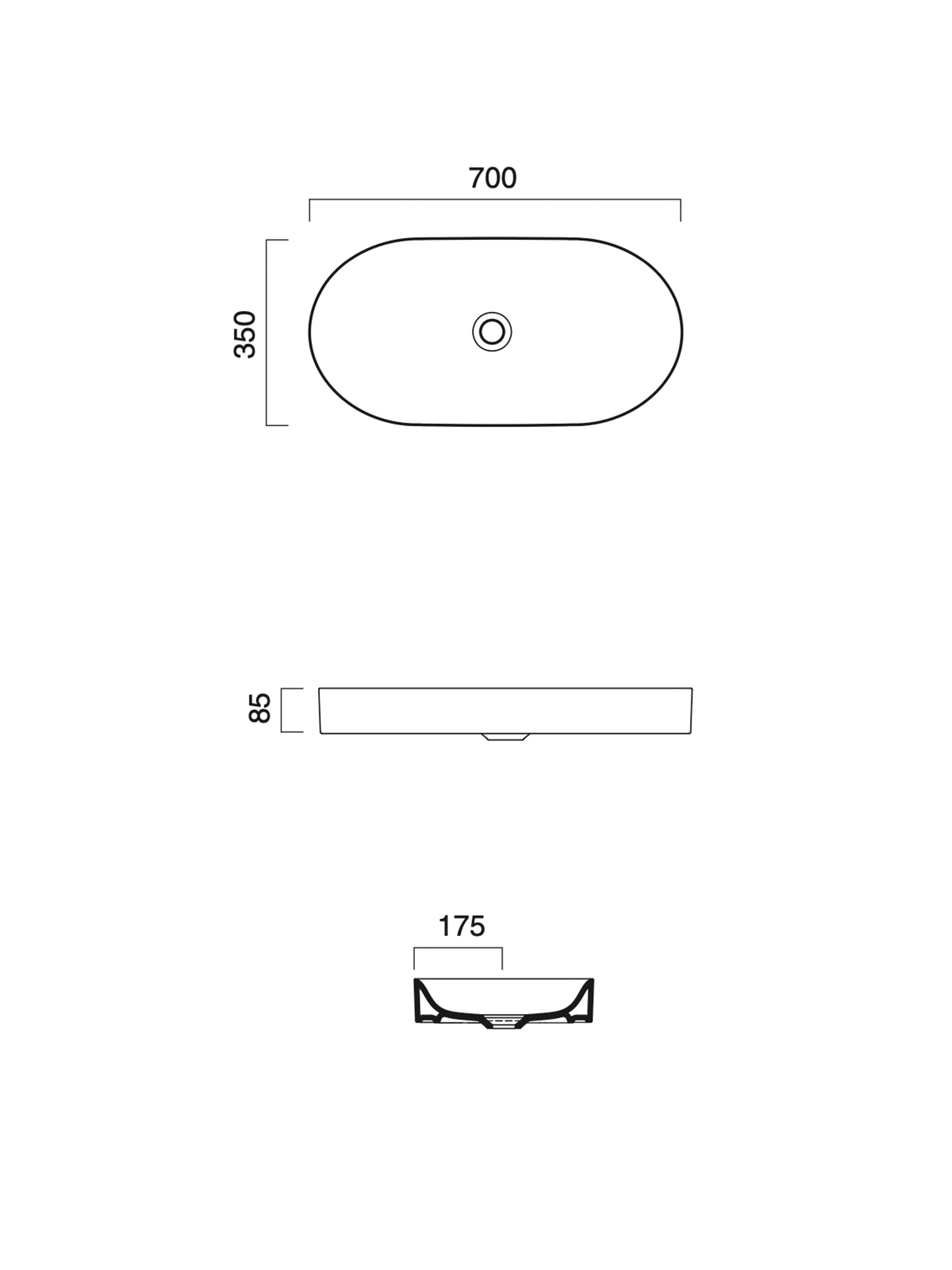 Horizon Countertop Basin #70AHZ