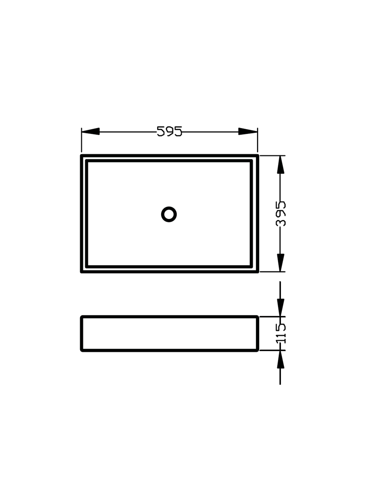 The Box Concrete Countertop Basin