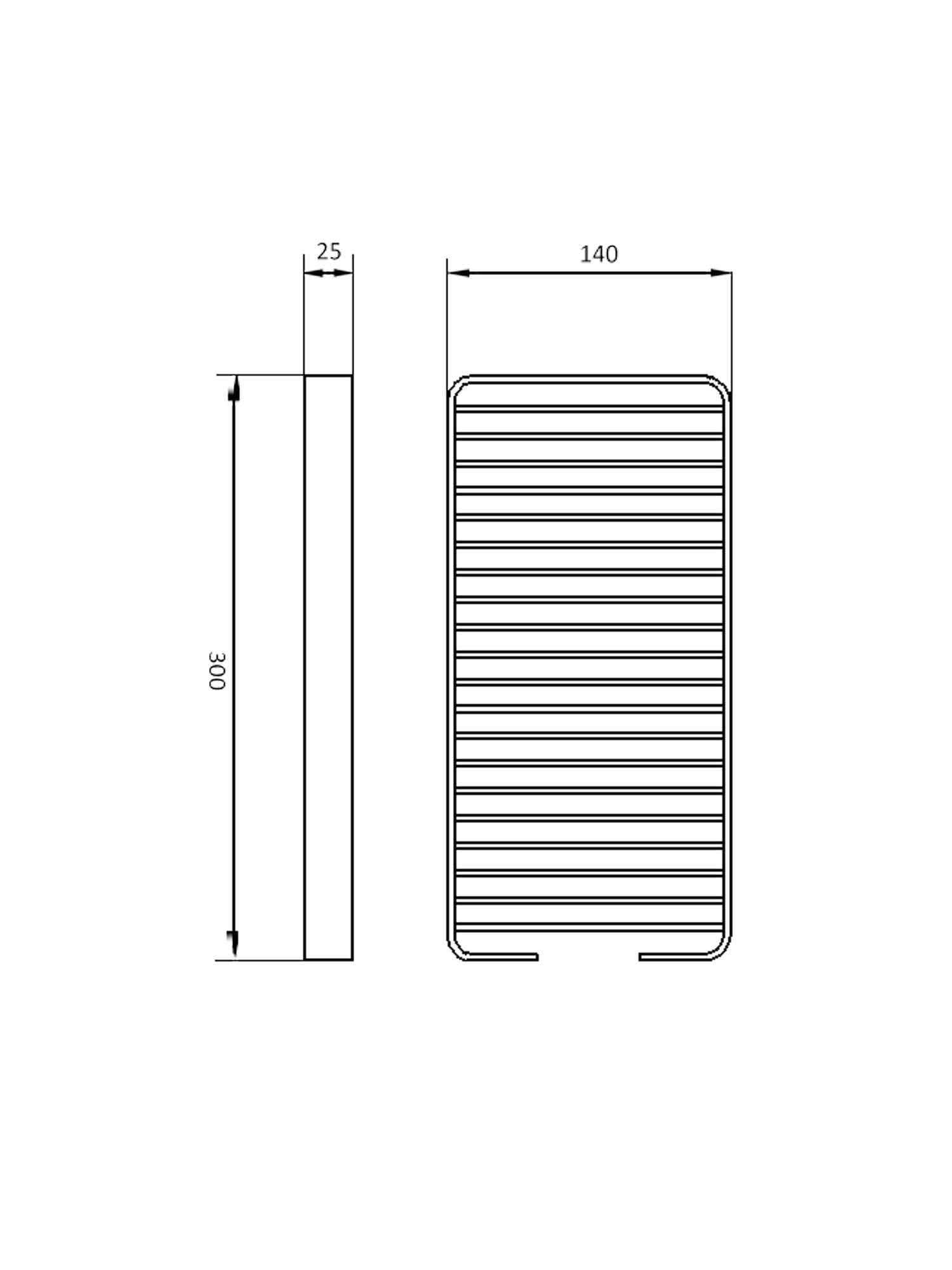 Pompei GW05 60 04 03 Shower Basket - Stainless Steel