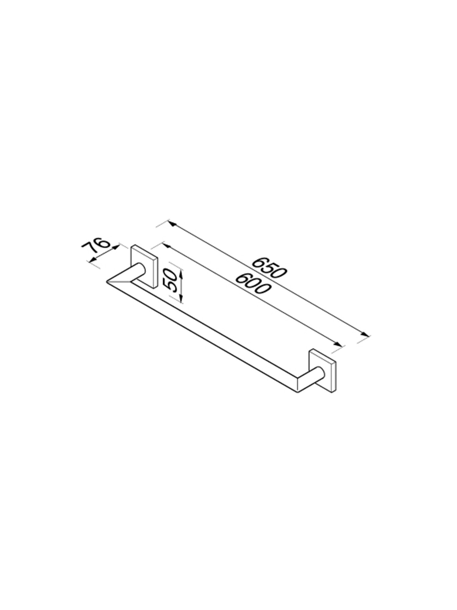 Nelio Towel Rail #6807-02-60