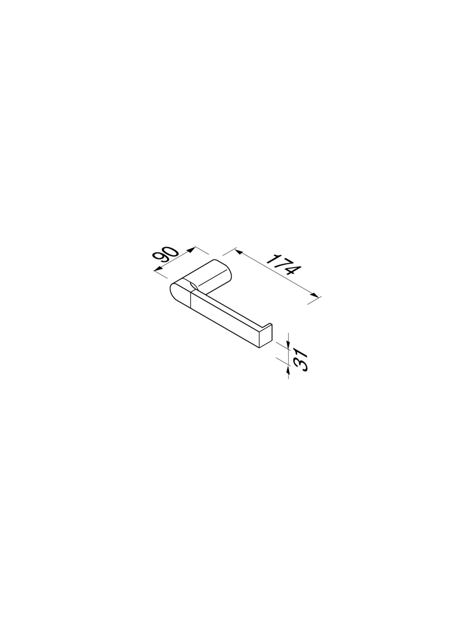Wynk Paper Holder w/o Cover #4509-02