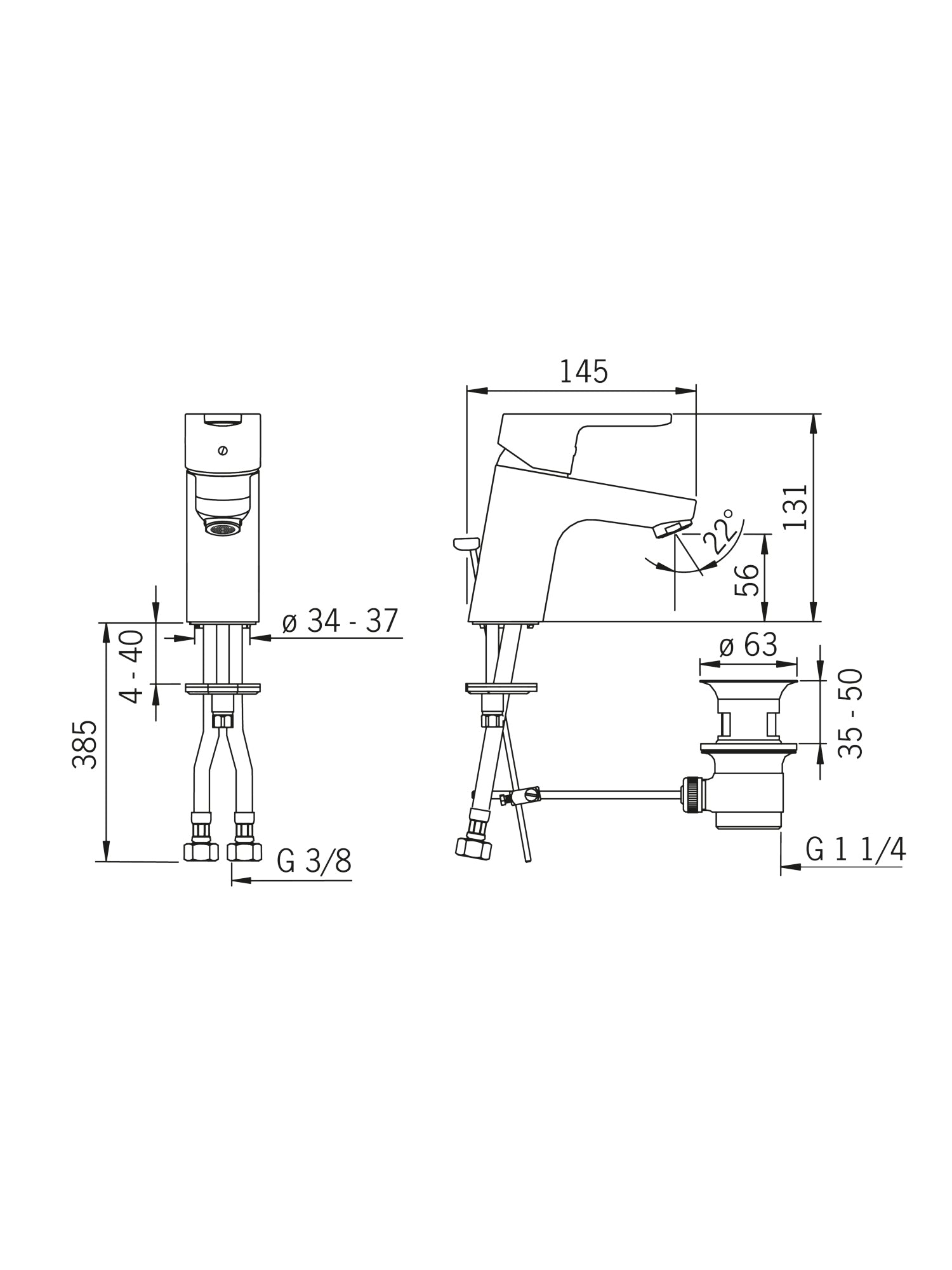 HansaPrimo Single Lever Basin Mixer #4940 2203