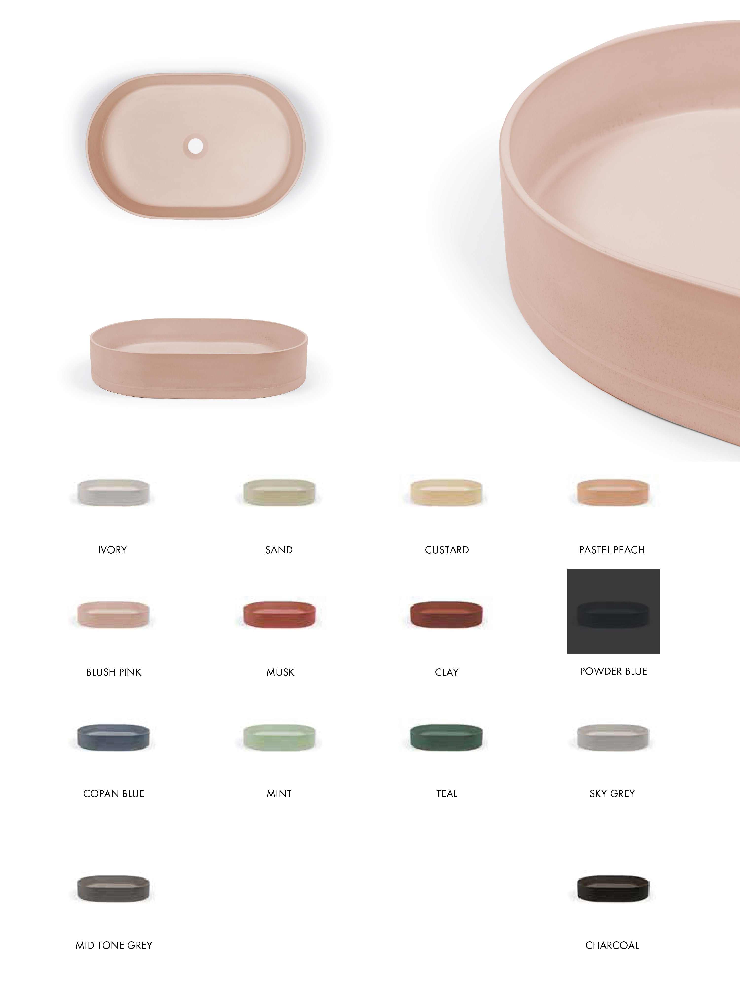 Pill Concrete Countertop Basin
