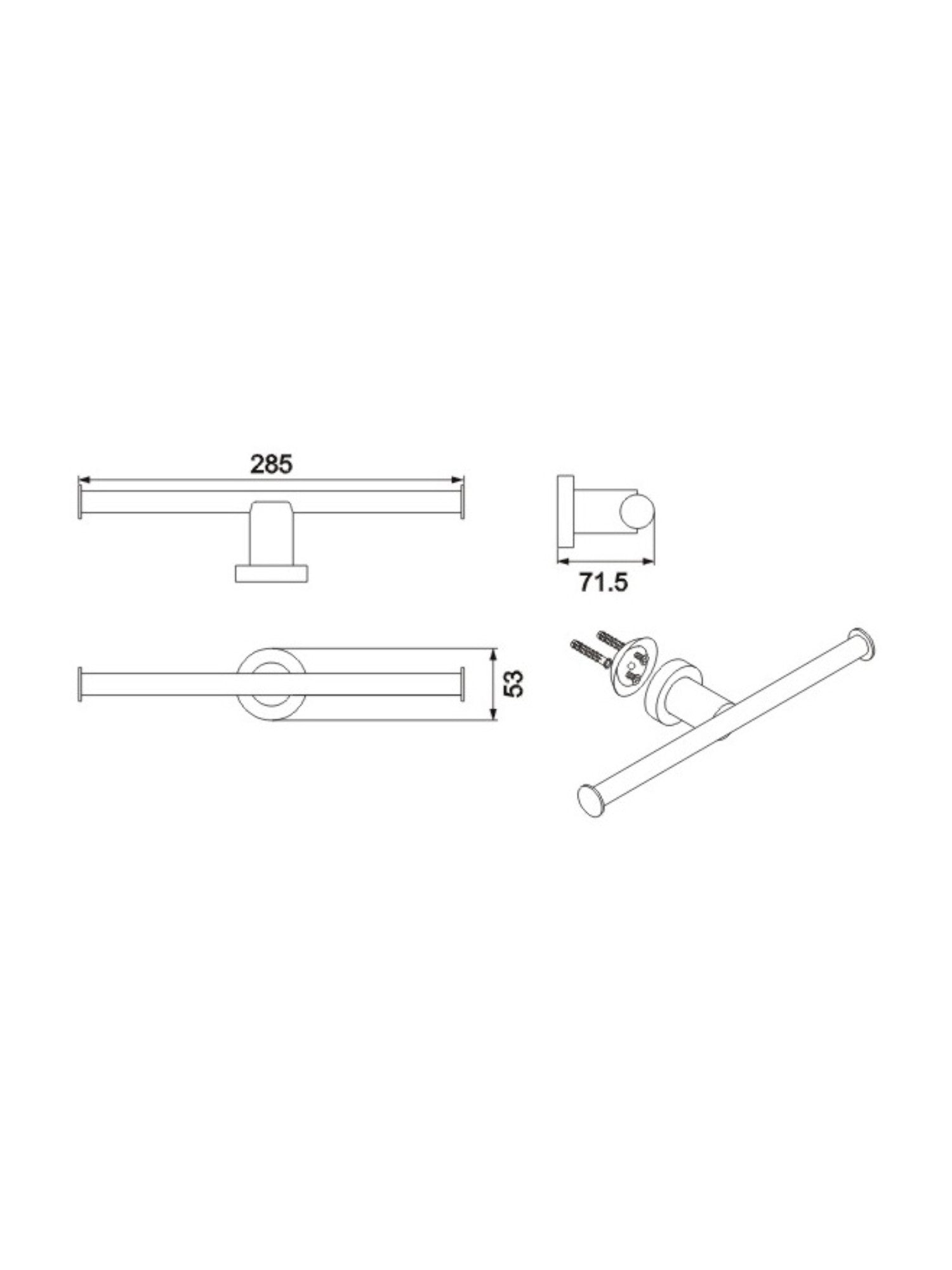 Klear Paper Holder w/o Cover #JM‐773