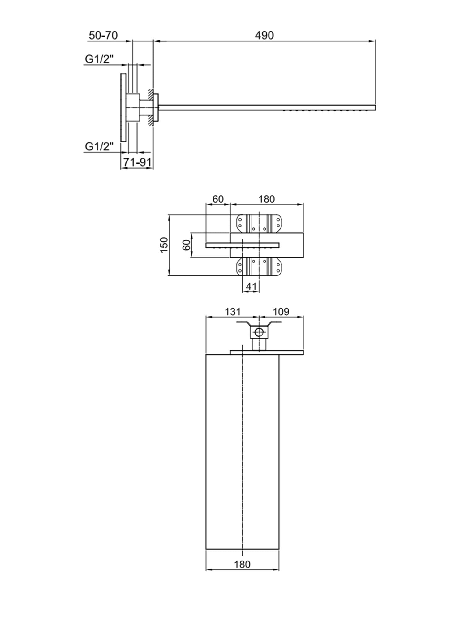 Milano Shower Head #GP8036B