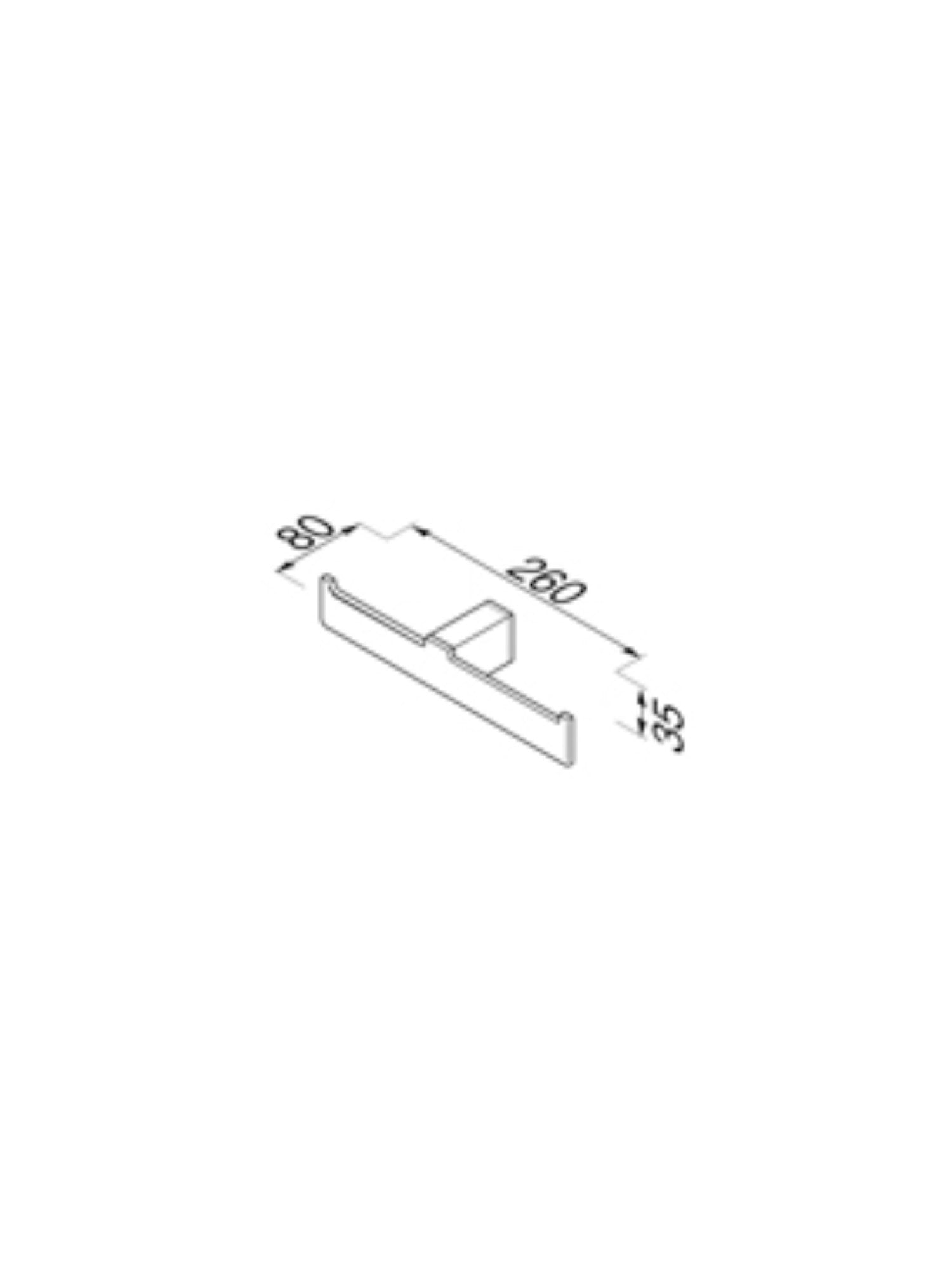Modern Art Spare Toilet Roll Holder Double #3518