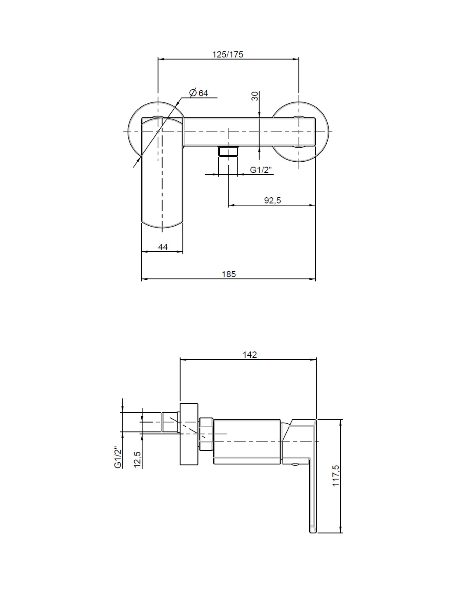 Modus Exposed Shower Mixer #52006