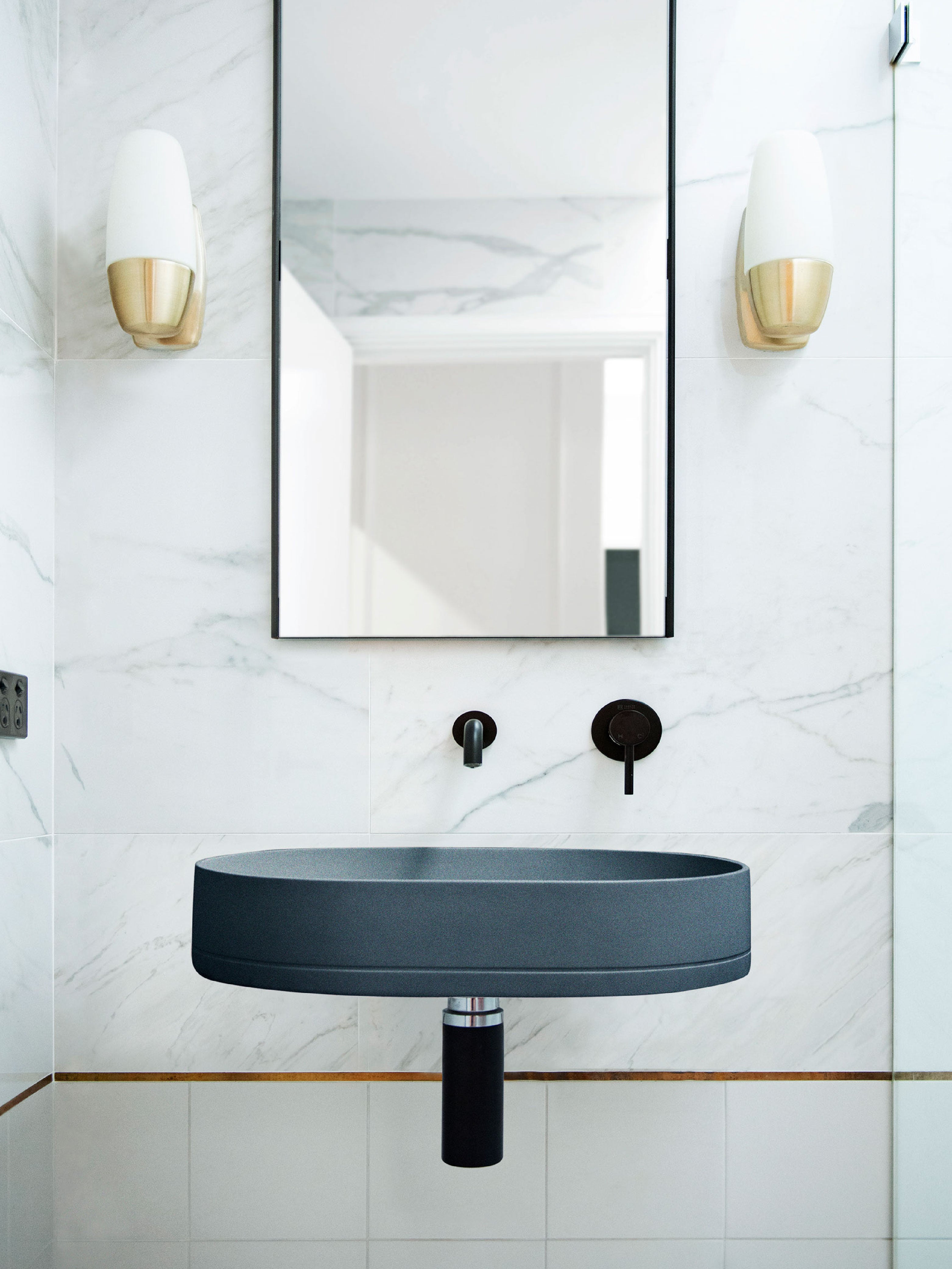 The Pill Concrete Wall Hung Basin