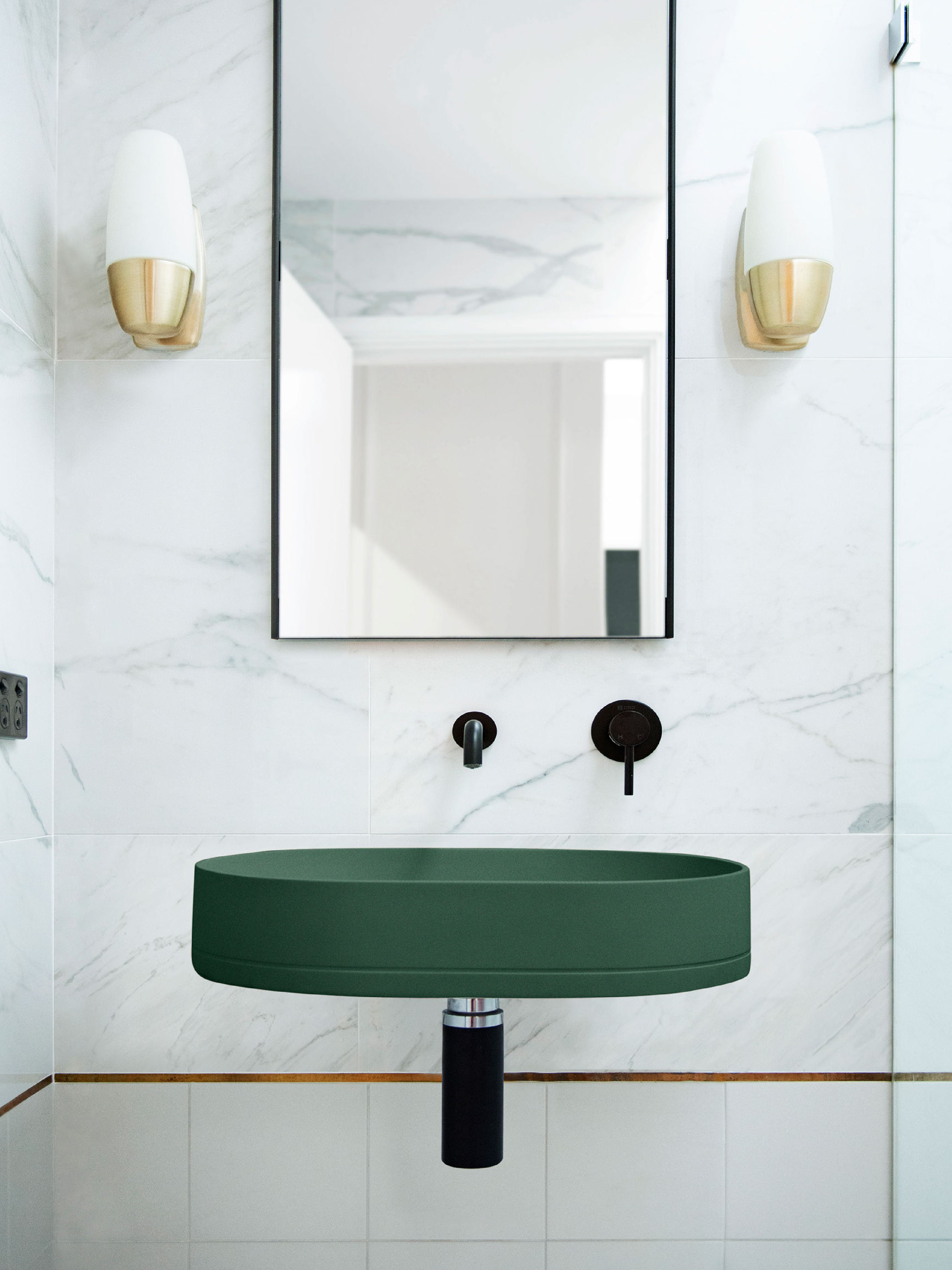 The Pill Concrete Wall Hung Basin