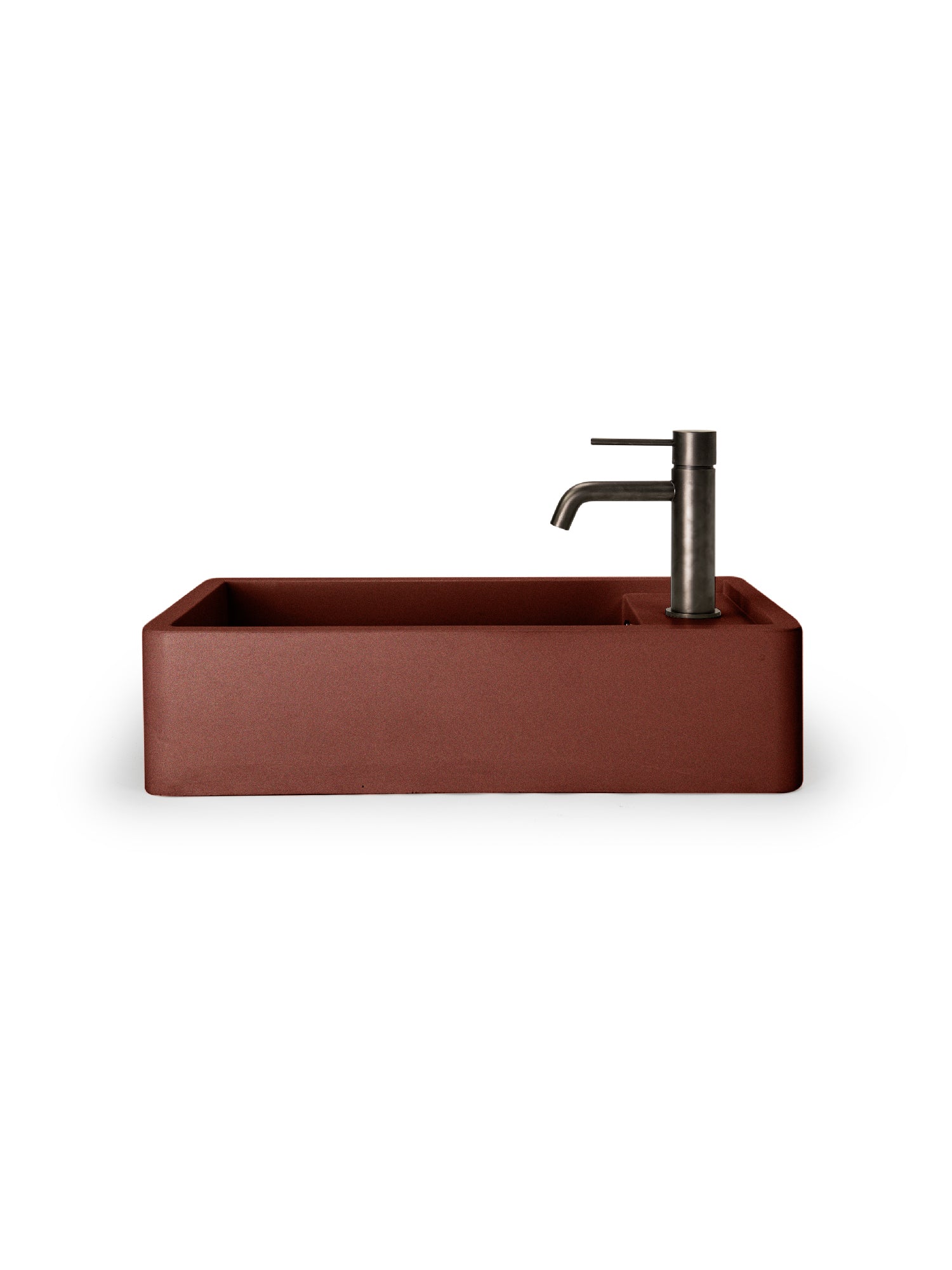 Shelf 01 Concrete Countertop Basin w/ Tap Hole & Overflow Kit