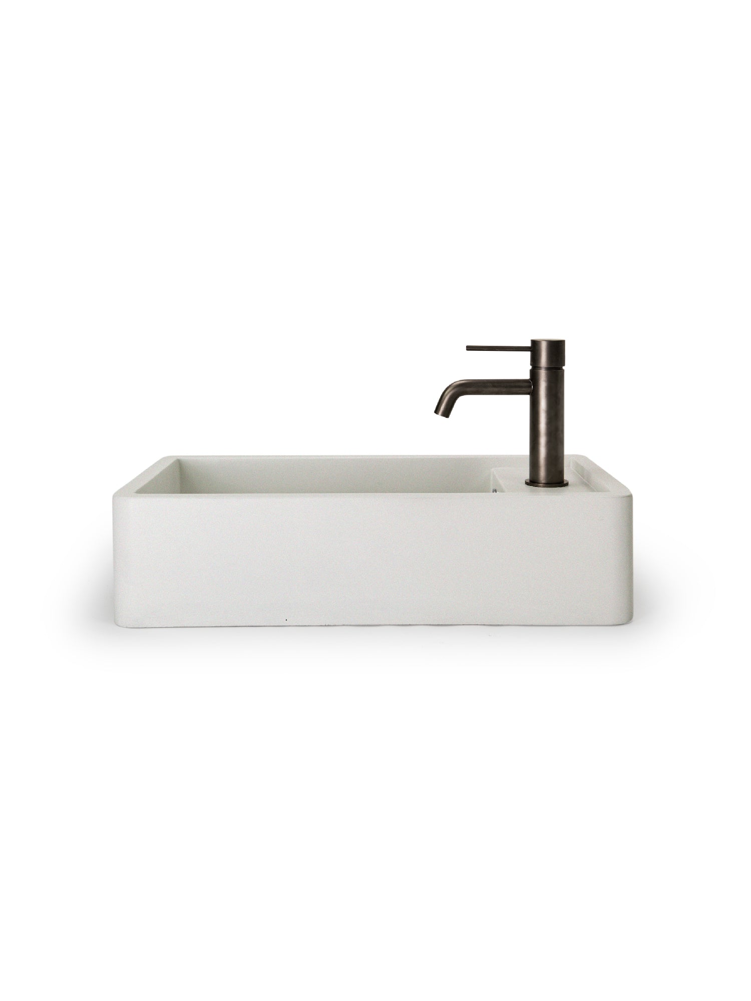 Shelf 01 Concrete Countertop Basin w/ Tap Hole & Overflow Kit