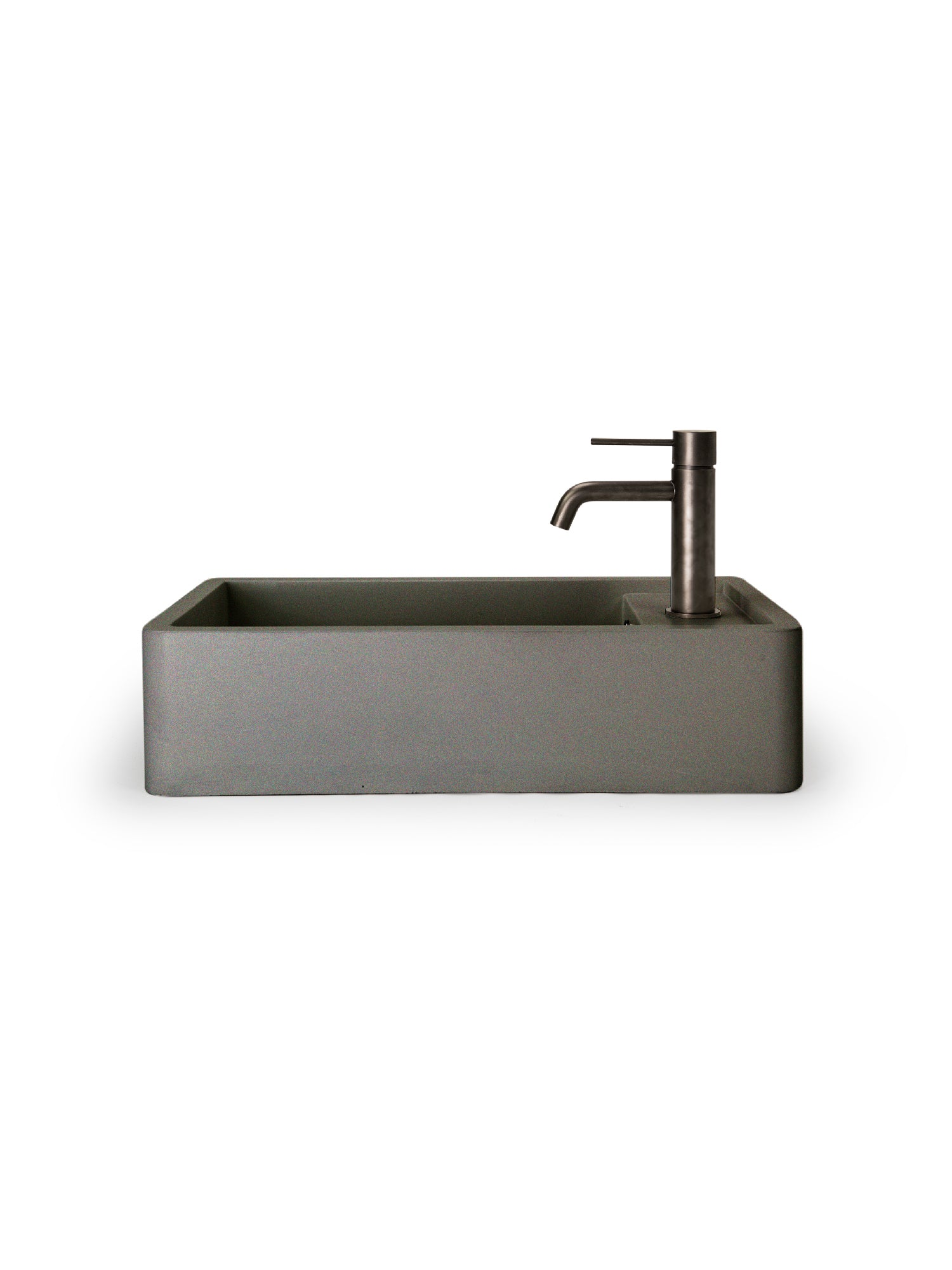 Shelf 01 Concrete Countertop Basin w/ Tap Hole & Overflow Kit
