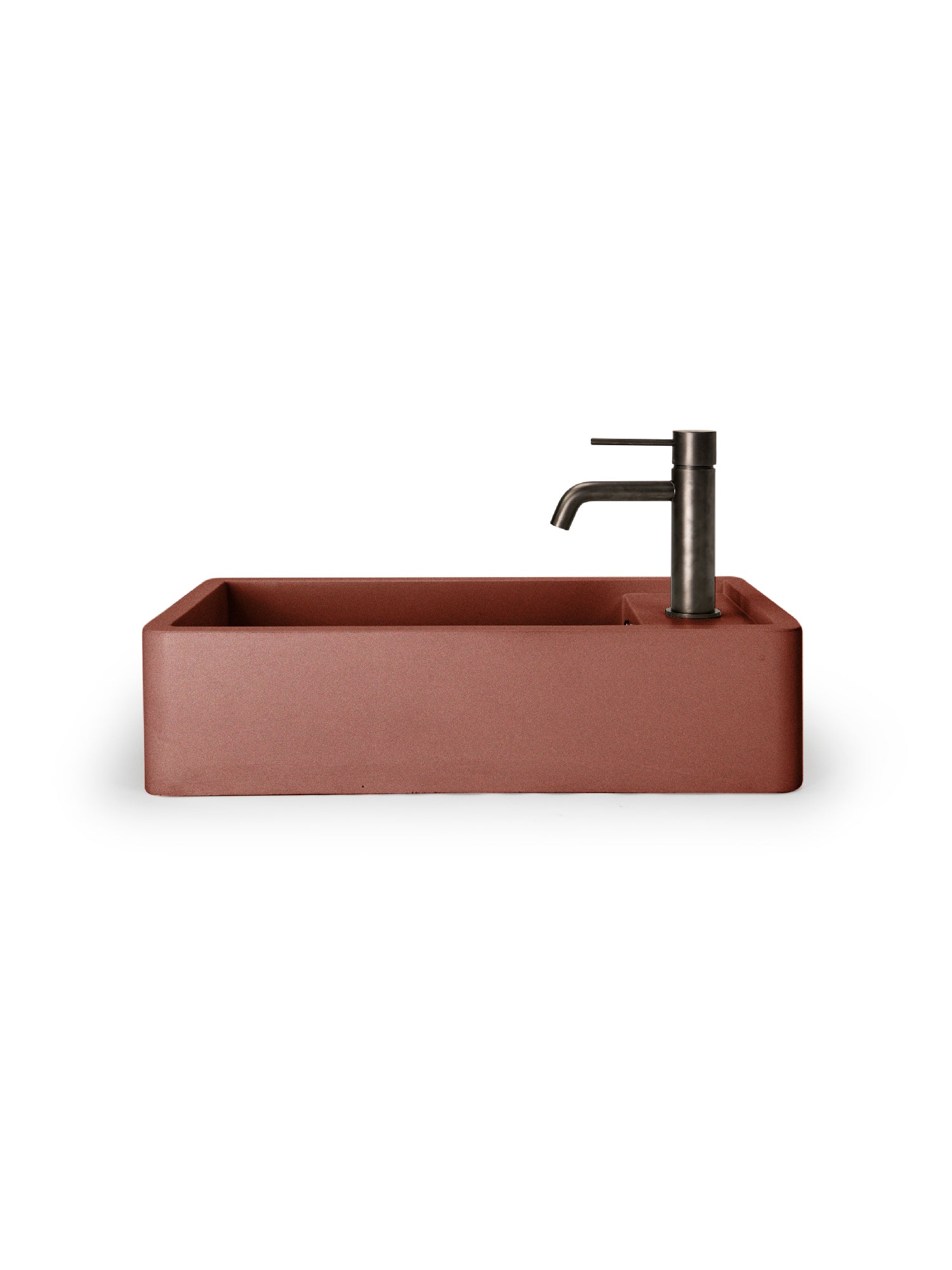 Shelf 01 Concrete Countertop Basin w/ Tap Hole & Overflow Kit