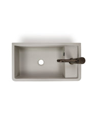Shelf 01 Concrete Countertop Basin w/ Tap Hole & Overflow Kit