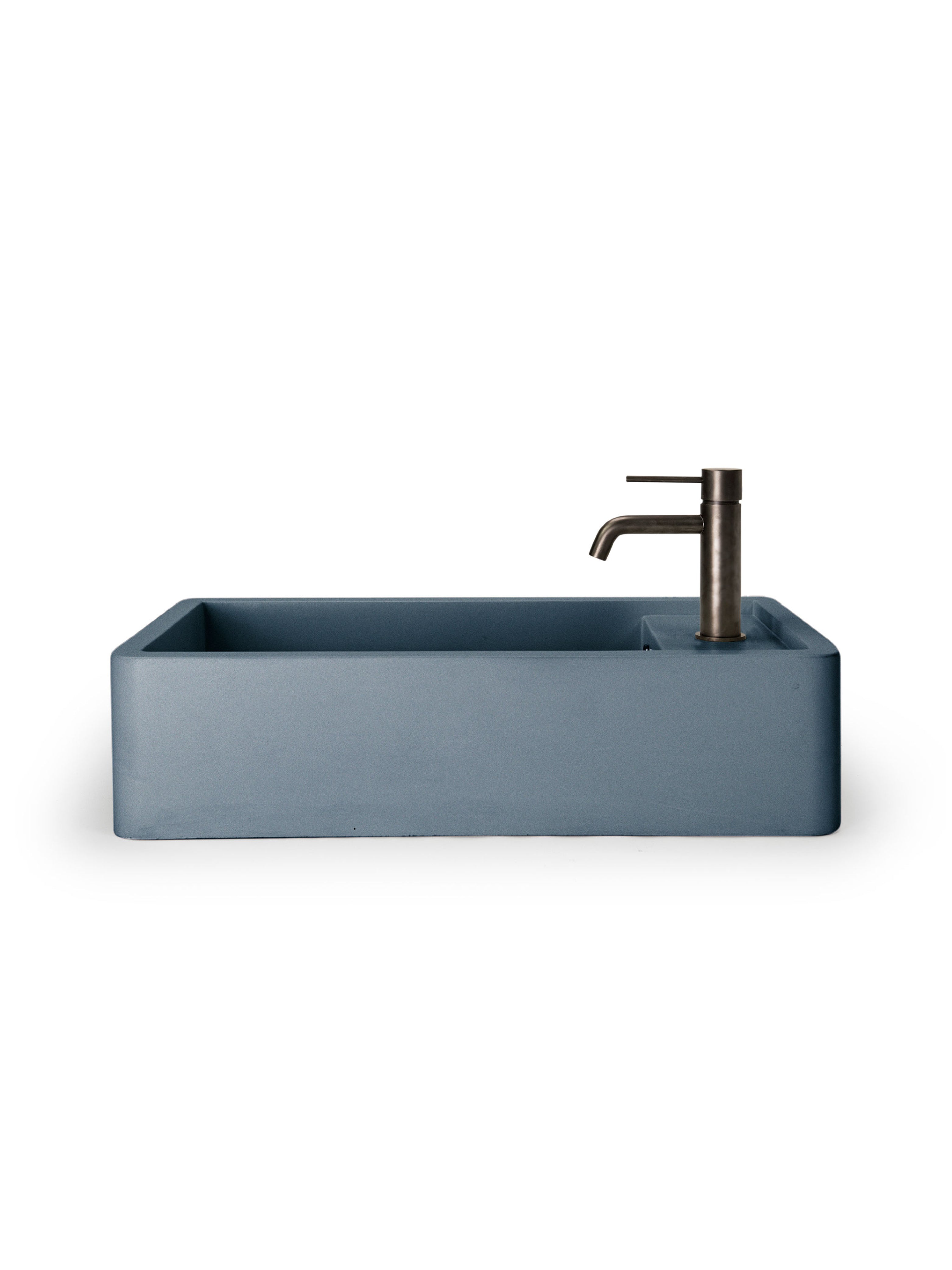 Shelf 02 Concrete Countertop Basin w/ Tap Hole & Overflow Kit