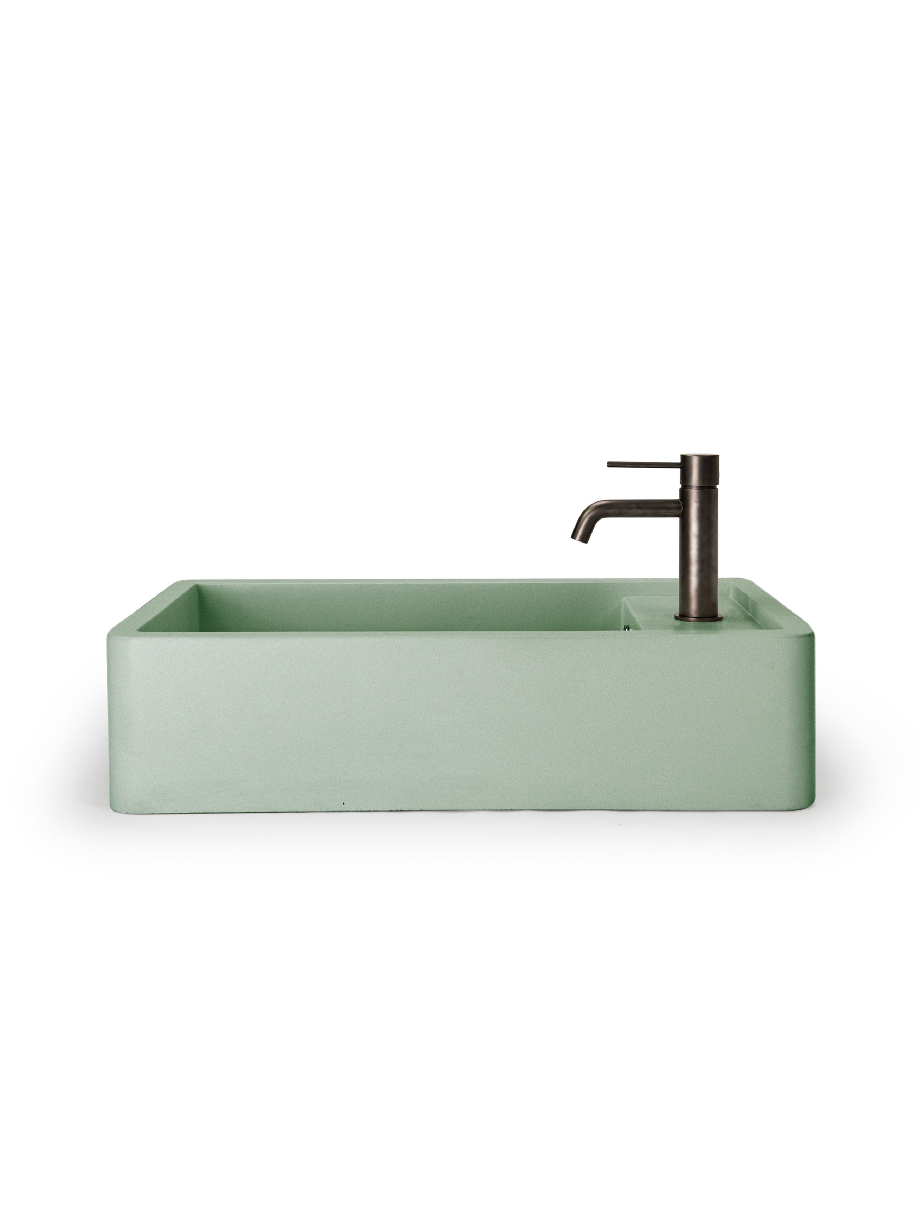 Shelf 02 Concrete Countertop Basin w/ Tap Hole & Overflow Kit