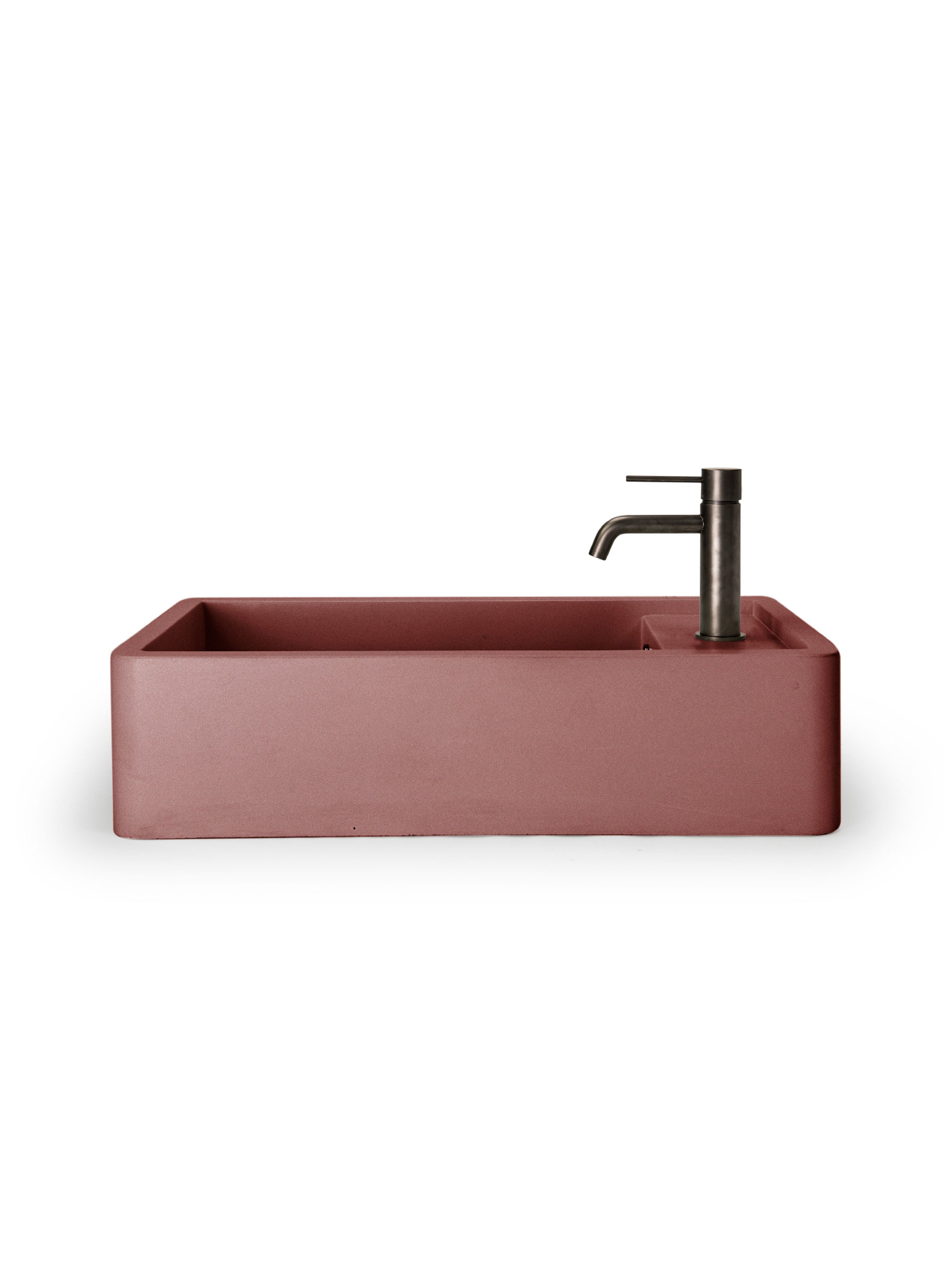 Shelf 02 Concrete Countertop Basin w/ Tap Hole & Overflow Kit