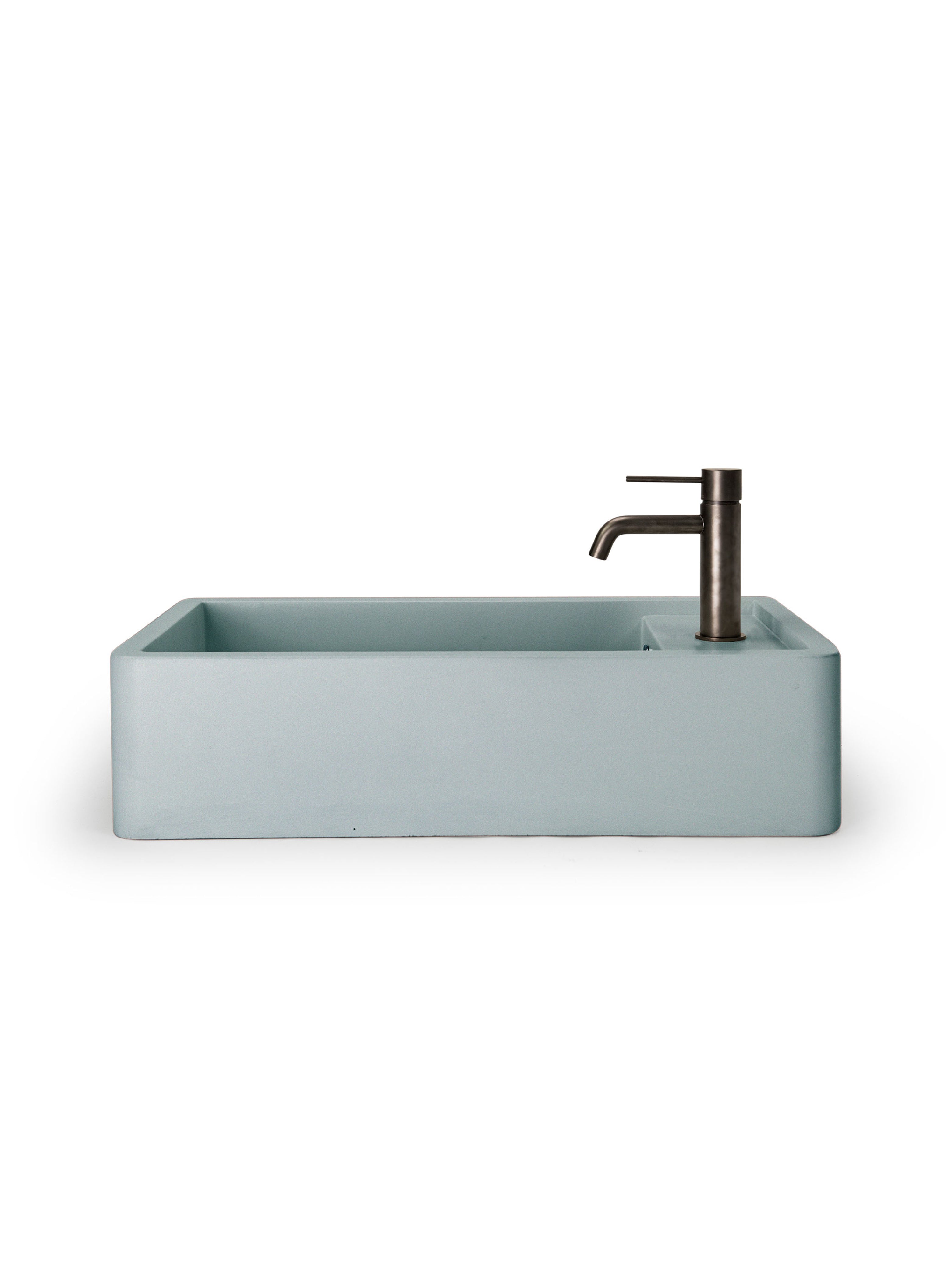 Shelf 02 Concrete Countertop Basin w/ Tap Hole & Overflow Kit
