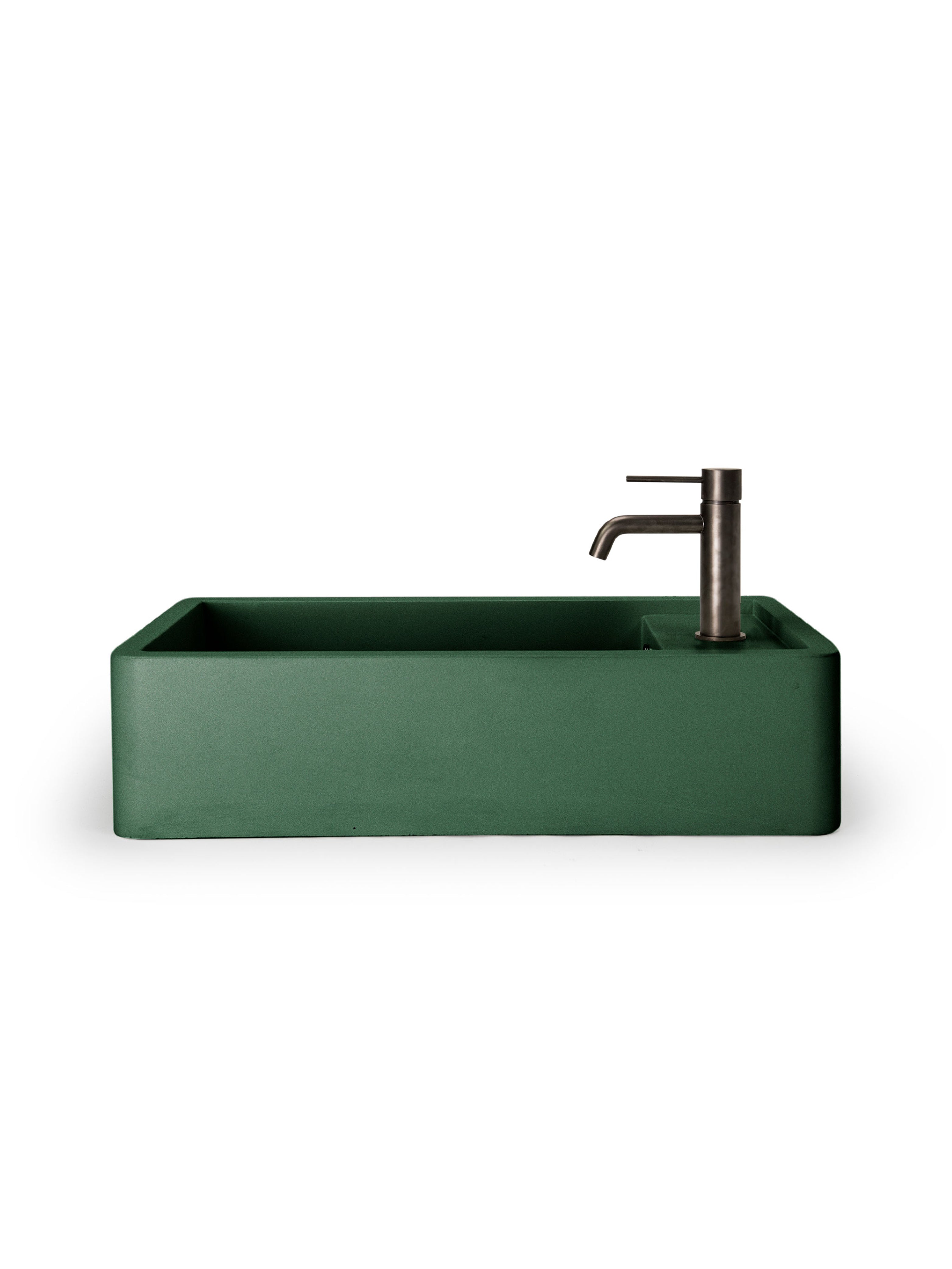 Shelf 02 Concrete Countertop Basin w/ Tap Hole & Overflow Kit