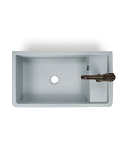 Shelf 02 Concrete Countertop Basin w/ Tap Hole & Overflow Kit