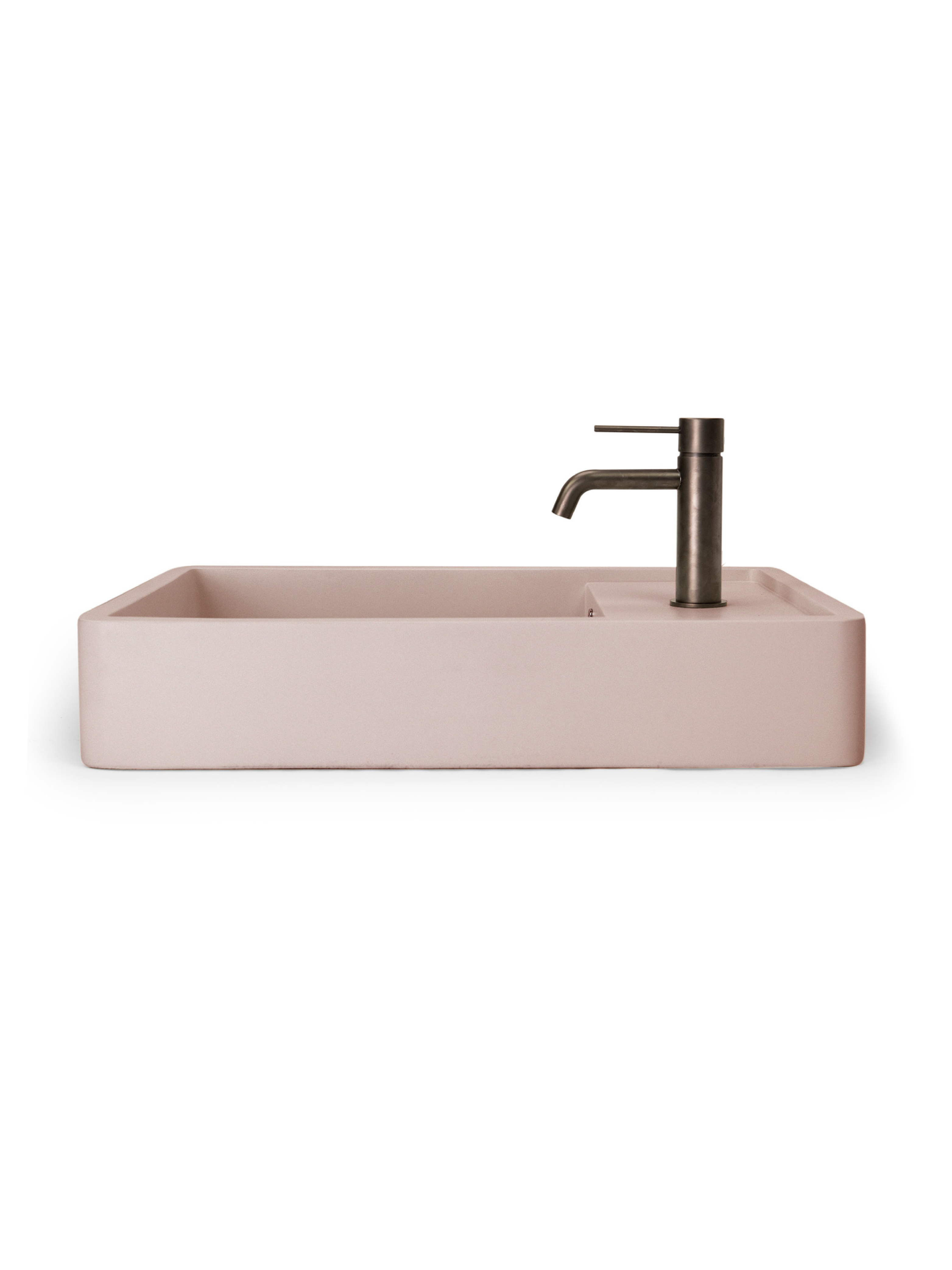 Shelf 03 Concrete Countertop basin w/ Tap Hole & Overflow Kit