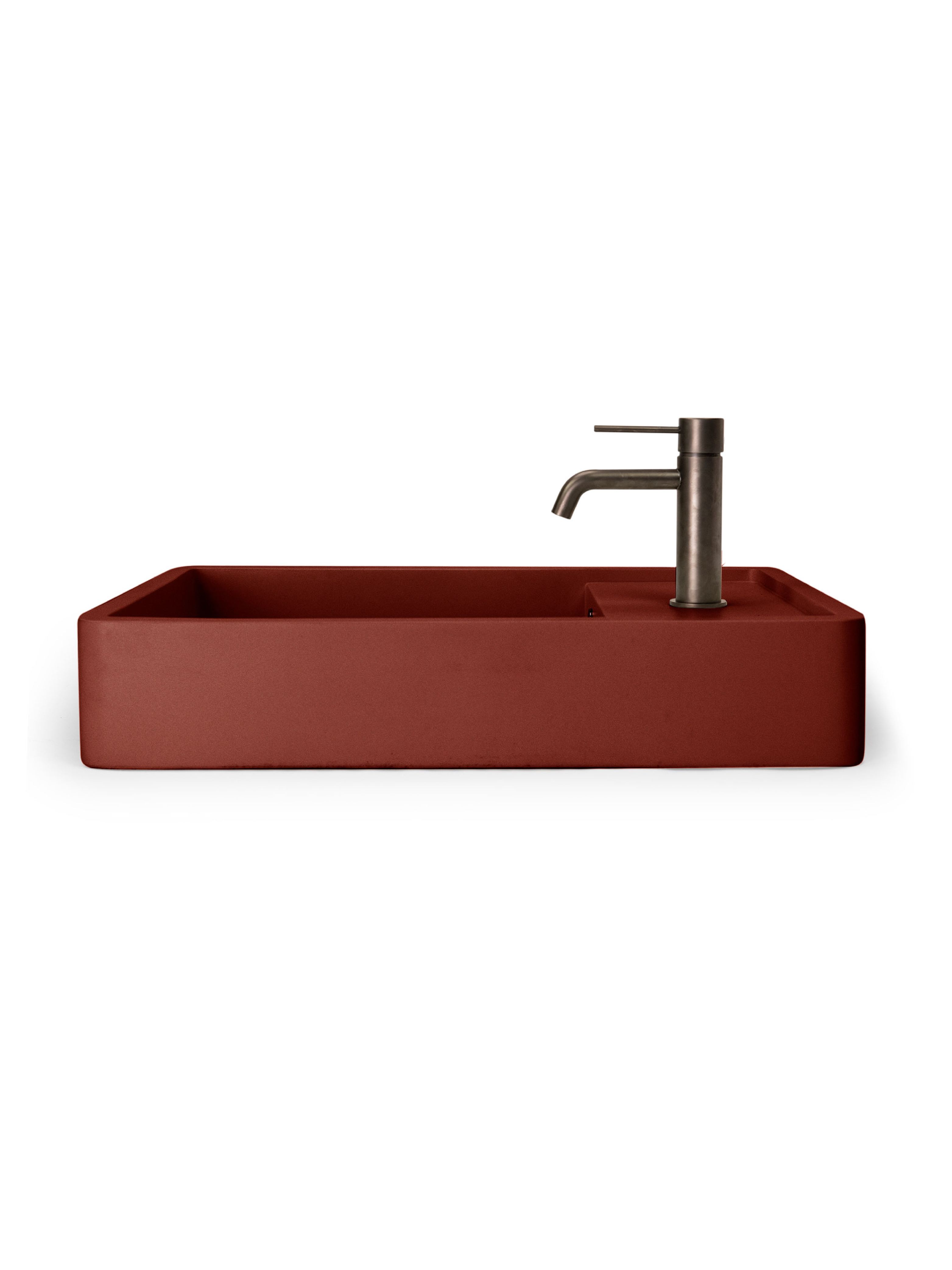 Shelf 03 Concrete Countertop basin w/ Tap Hole & Overflow Kit