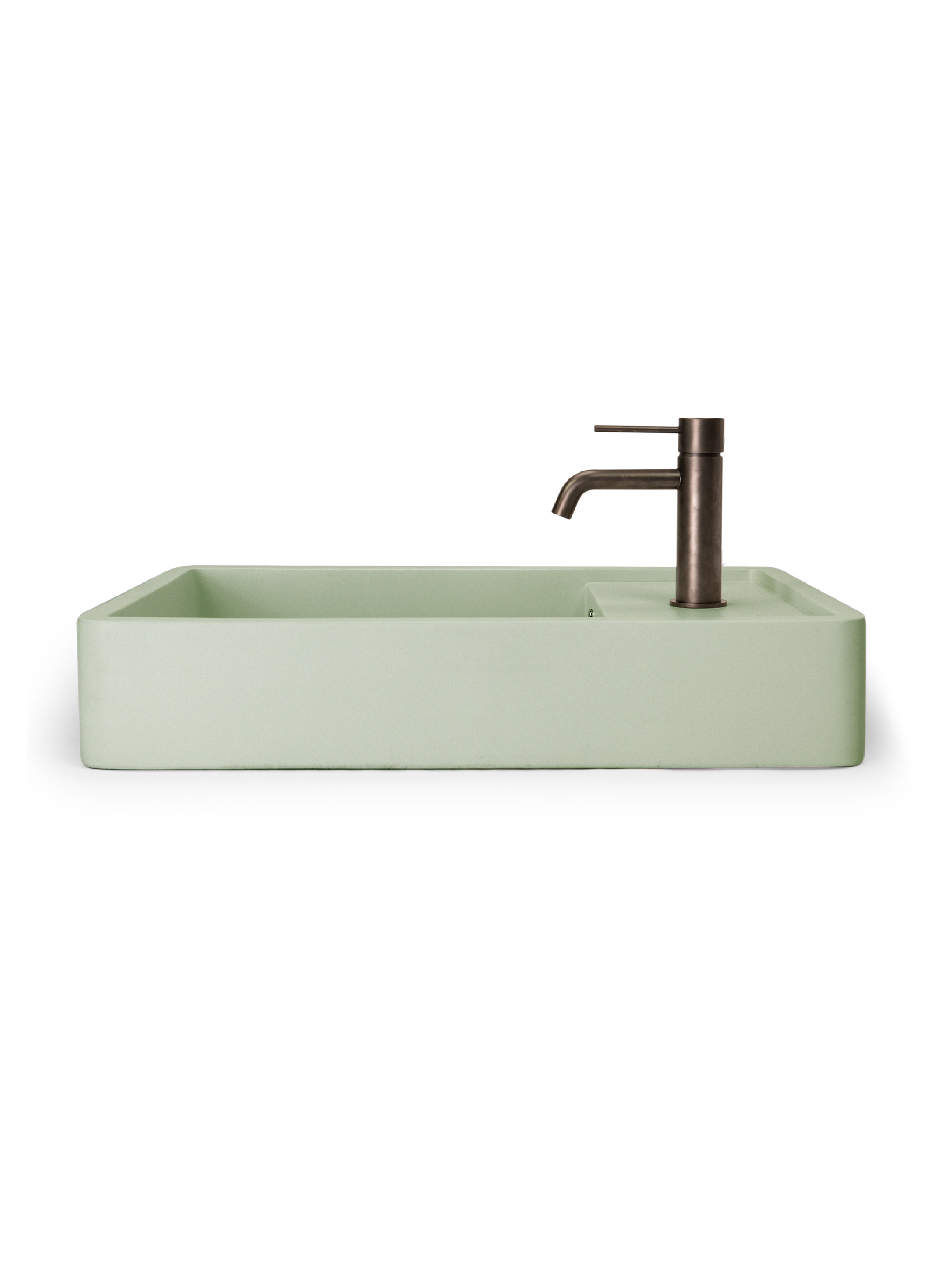 Shelf 03 Concrete Countertop basin w/ Tap Hole & Overflow Kit
