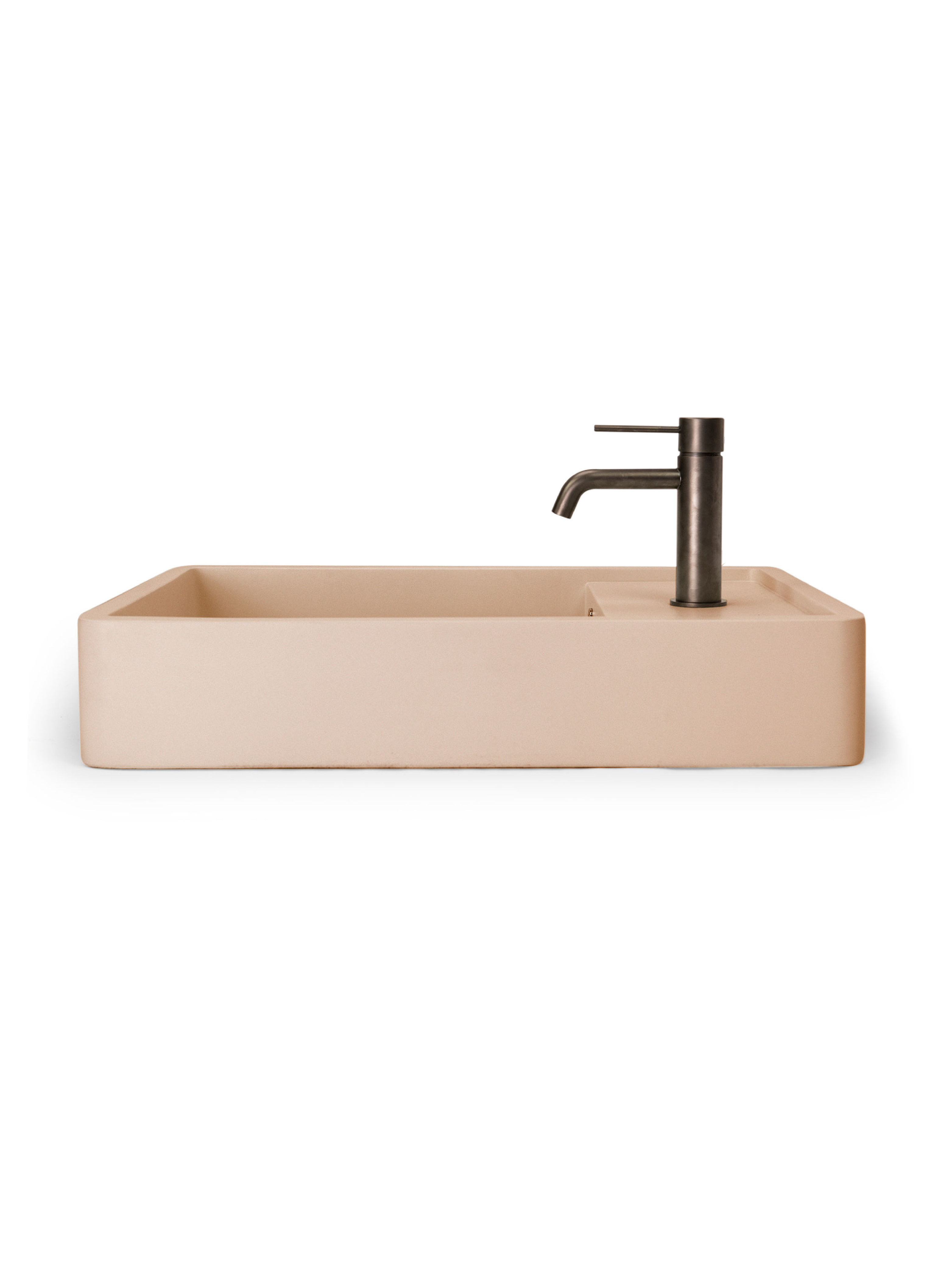 Shelf 03 Concrete Countertop basin w/ Tap Hole & Overflow Kit