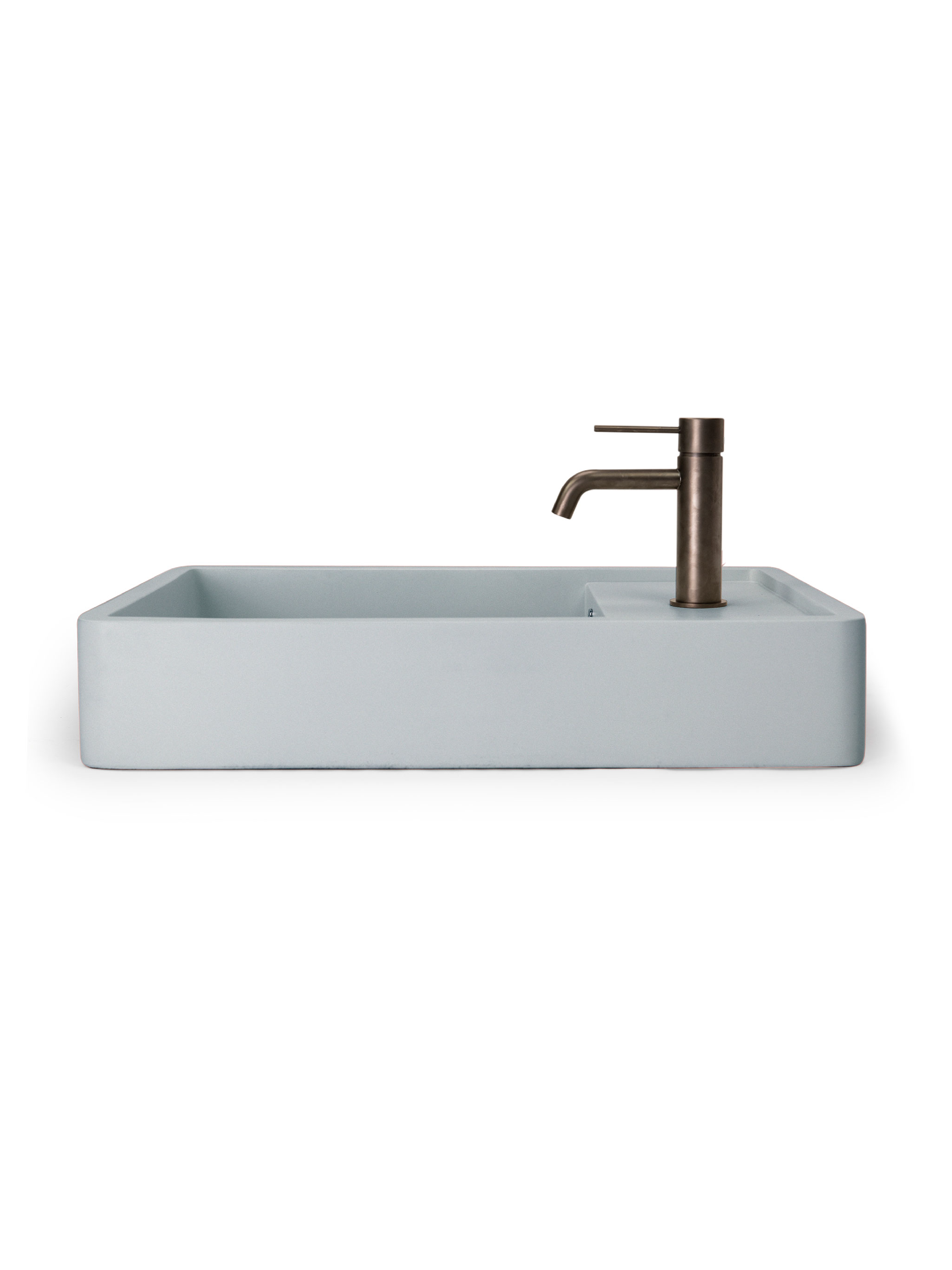 Shelf 03 Concrete Countertop basin w/ Tap Hole & Overflow Kit