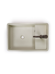 Shelf 03 Concrete Countertop basin w/ Tap Hole & Overflow Kit