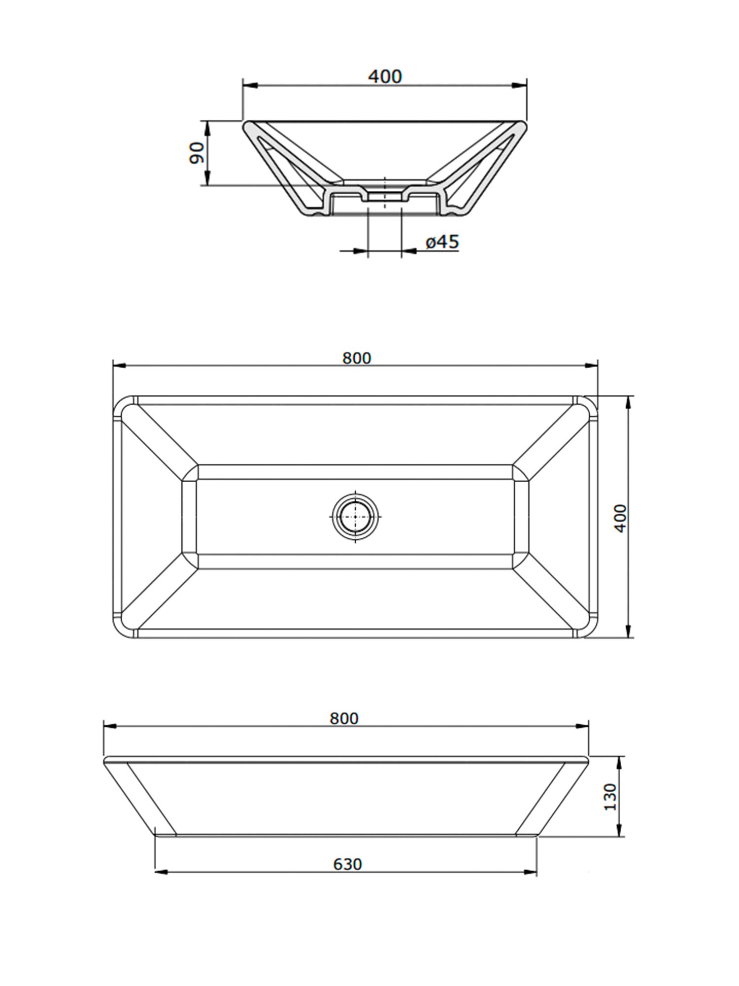 Sign Countertop Basin #108950