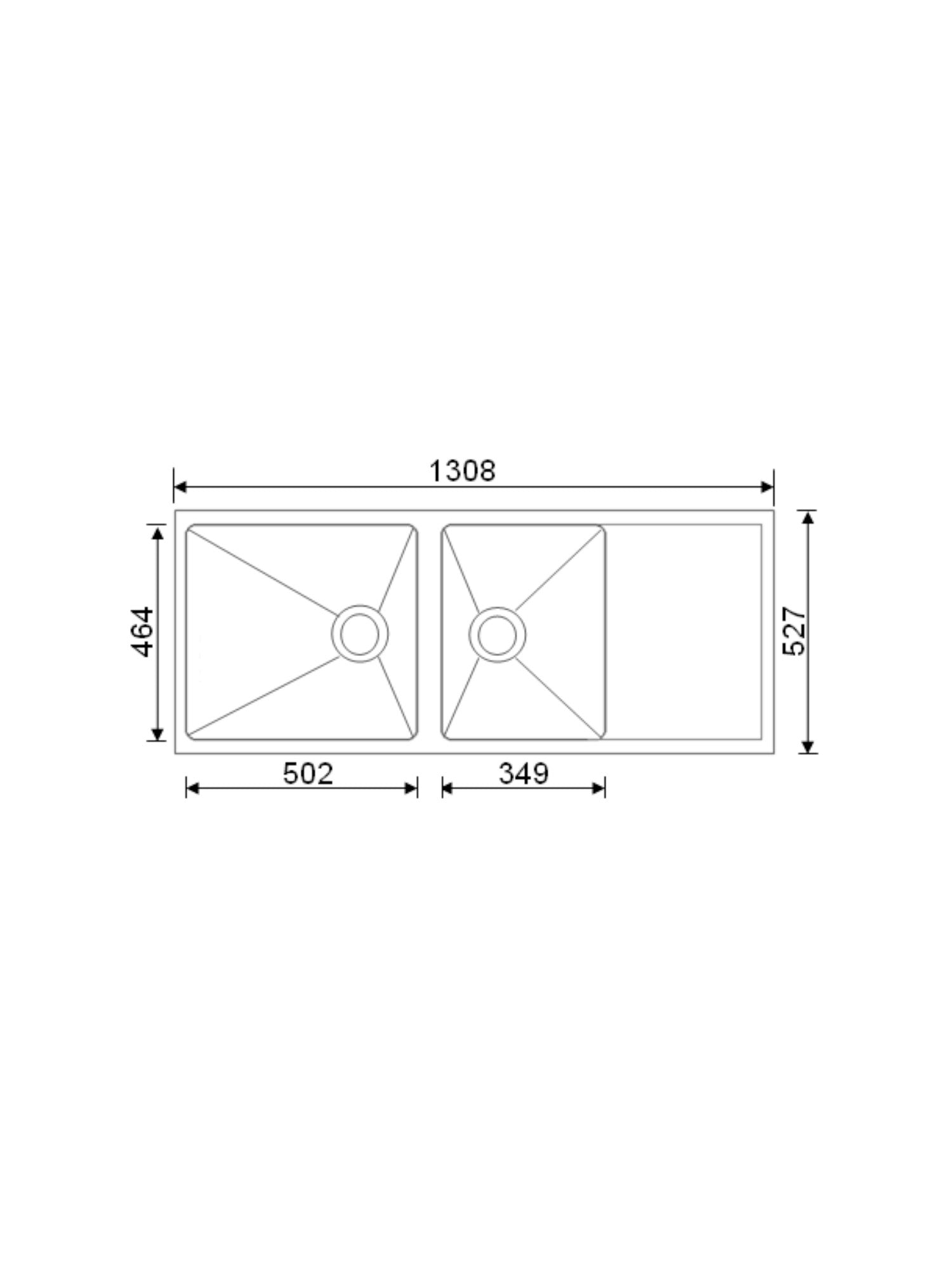 Double Kitchen Sink #SQM‐1308