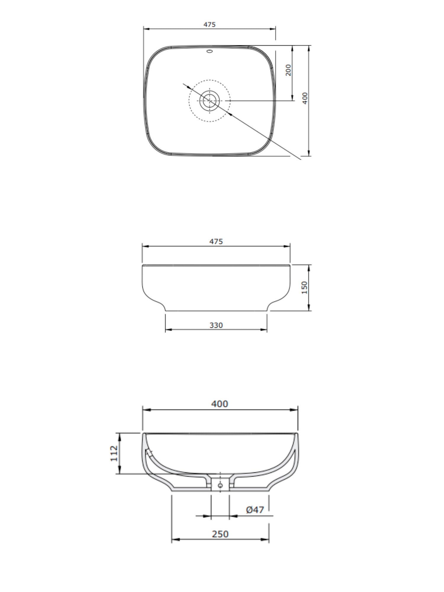 Sanibold Countertop Basin #137300