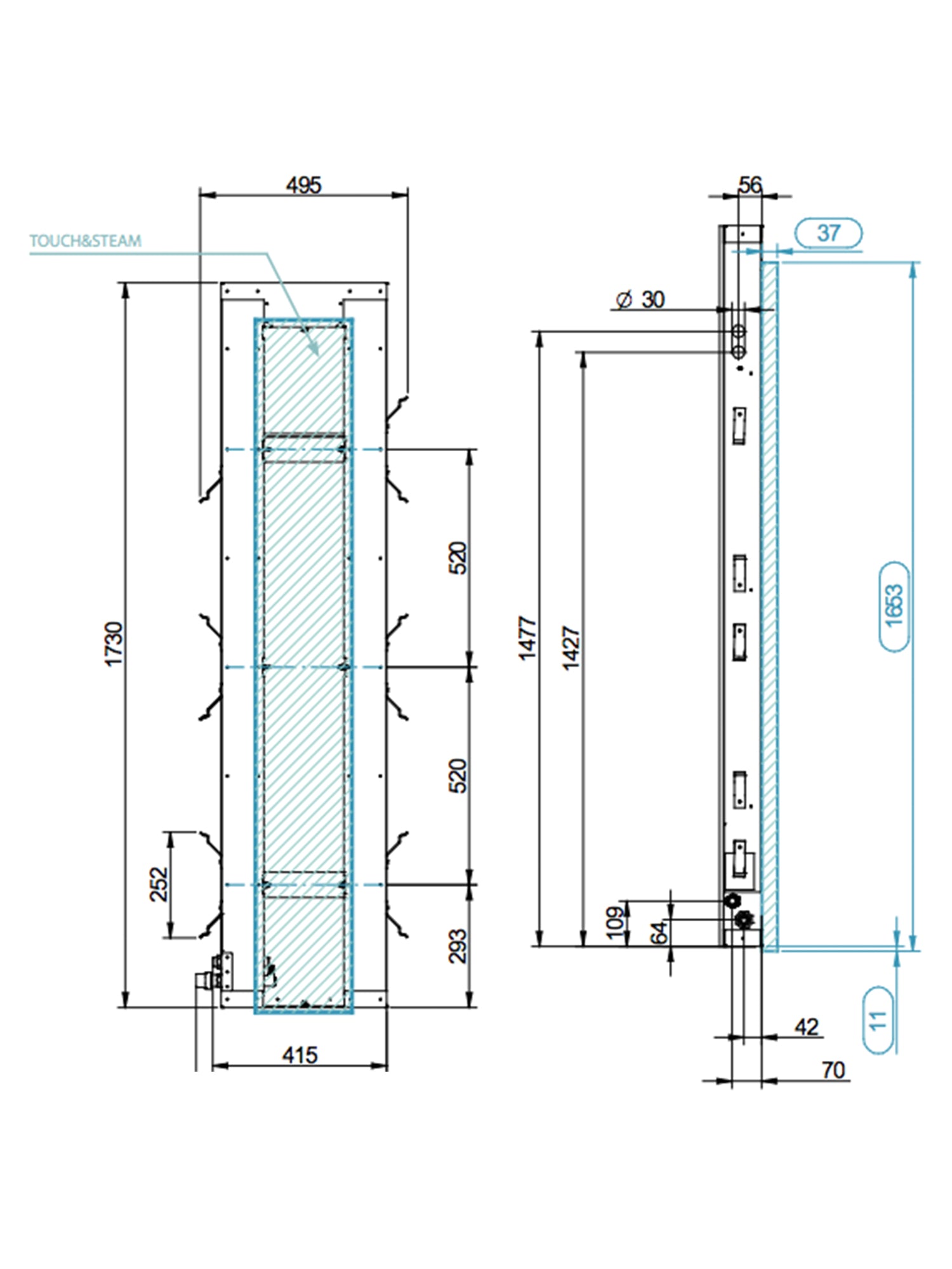 Touch & Steam Smart- Touch Steam Generator