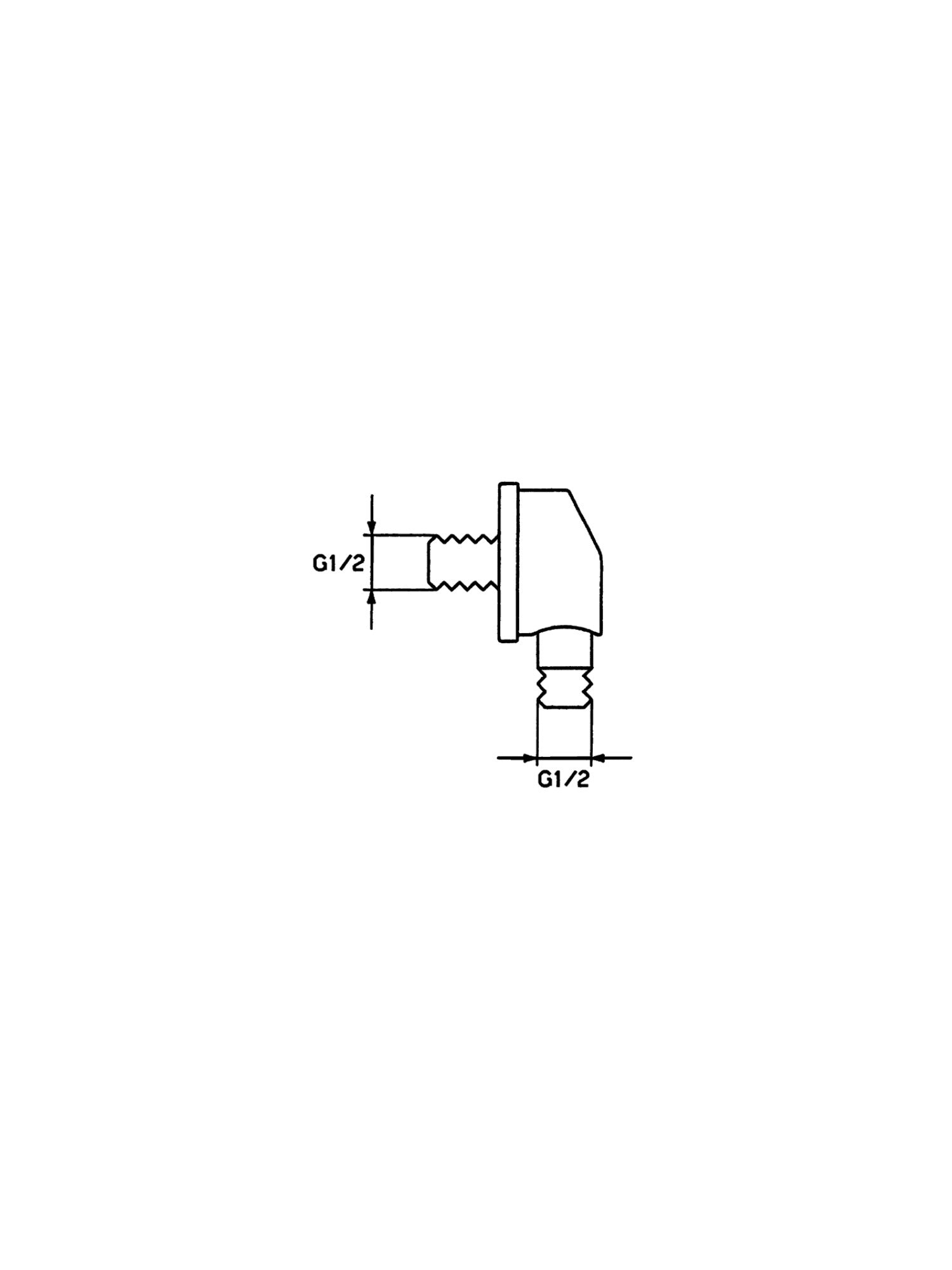 HansaVantis Wall Shower elbow #5252 0100