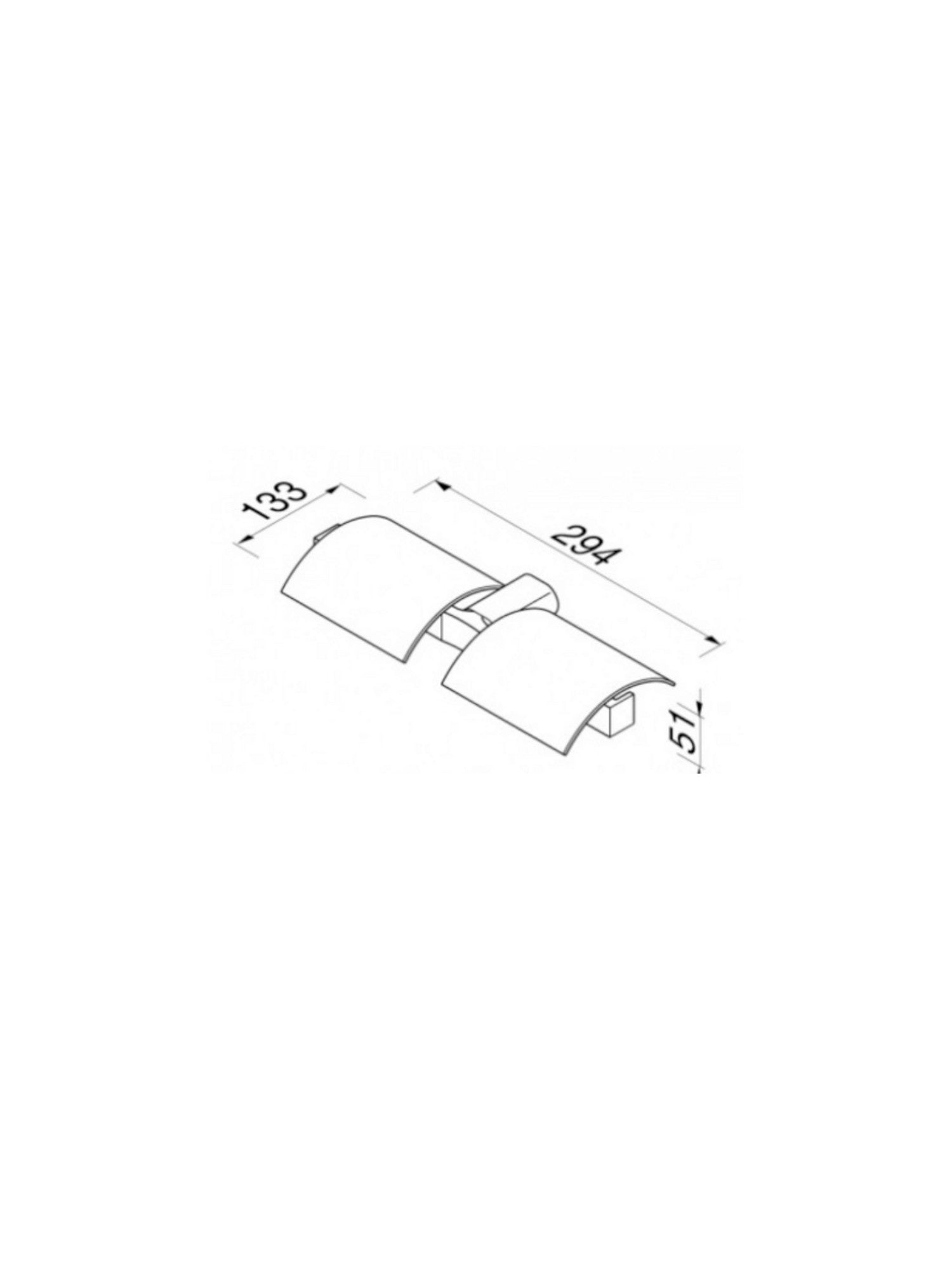 Wynk Double Toilet Roll Holder w/ Cover #4519-02