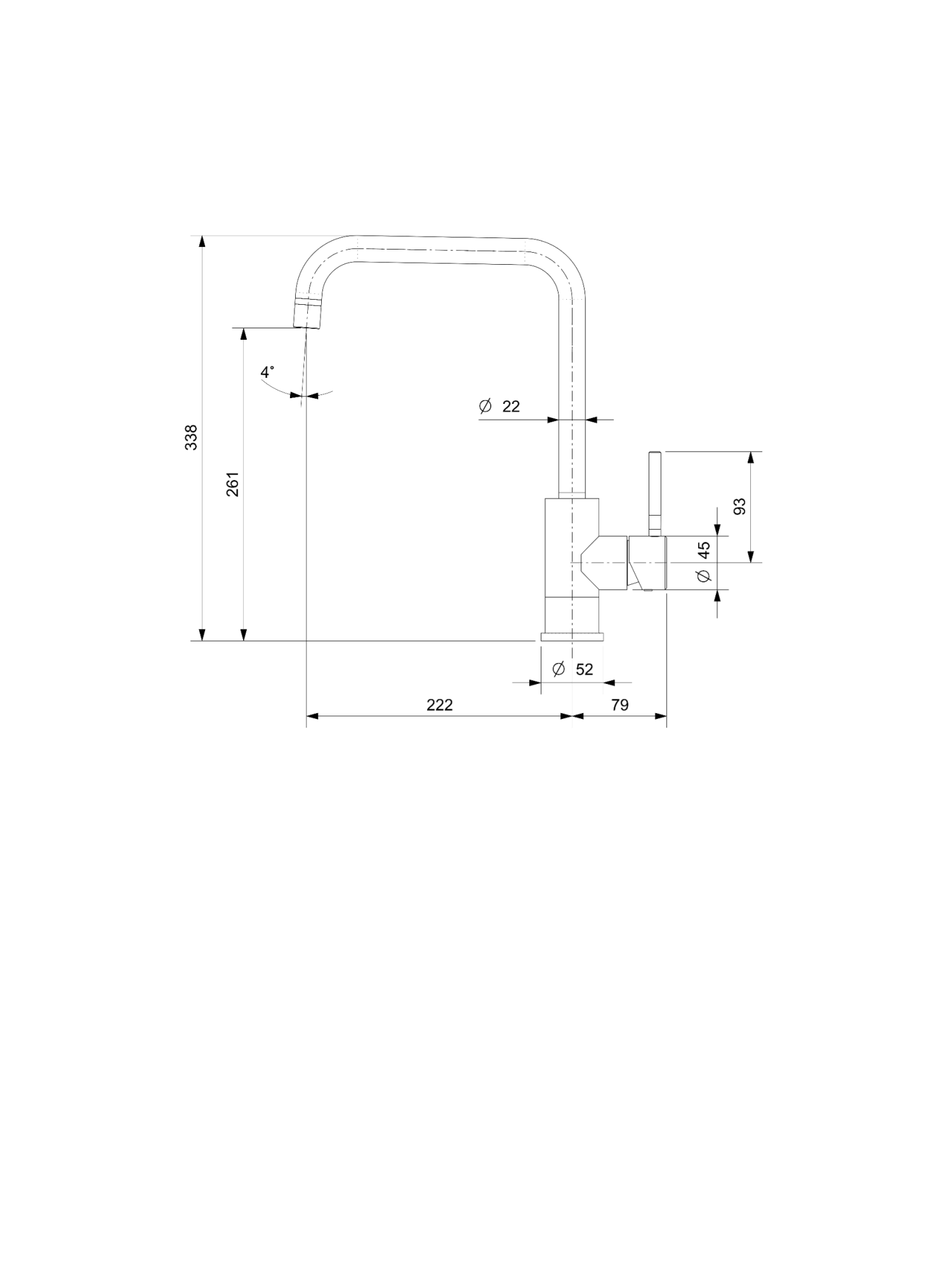 Reginox Crystal Kitchen Mixer – Gold II #R38970