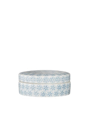 Margot Blue Jar w/Lid Stoneware #21107364