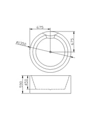 Liscia Free-Standing Bathtub #AL-413