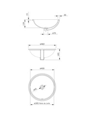 Arc Round Undercounter Basin 108760