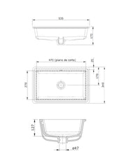 Agres Undercounter Basin #118370