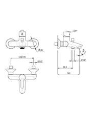 Mito Exposed Bath Mixer #81001