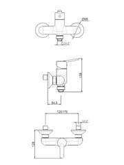 Mito Exposed Shower Mixer #81006