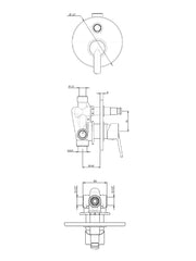Mito Concealed Bath Mixer #81010
