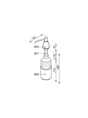 Soap Dispenser, Basin Type #628