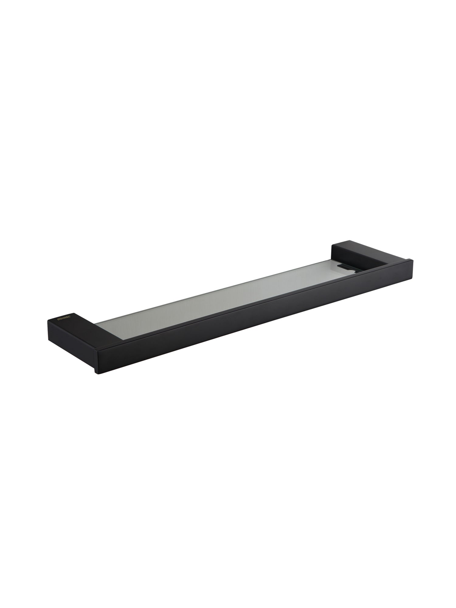 Pompei GW05 66 04 03 Black Glass Shelf - Stainless Steel