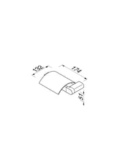 Wynk Paper Holder w/ Cover (Left) #4508-02-L