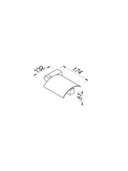 Wynk Paper Holder w/ Cover (Right) #4508-02-R