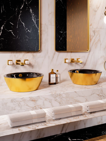Gold & Silver Velis 42 Countertop Basin